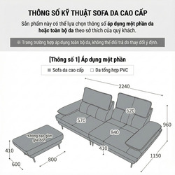 Sofa PURE INSPIRE – Sofa Băng Bọc Da Cao Cấp Thư Giãn Hoàn Hảo