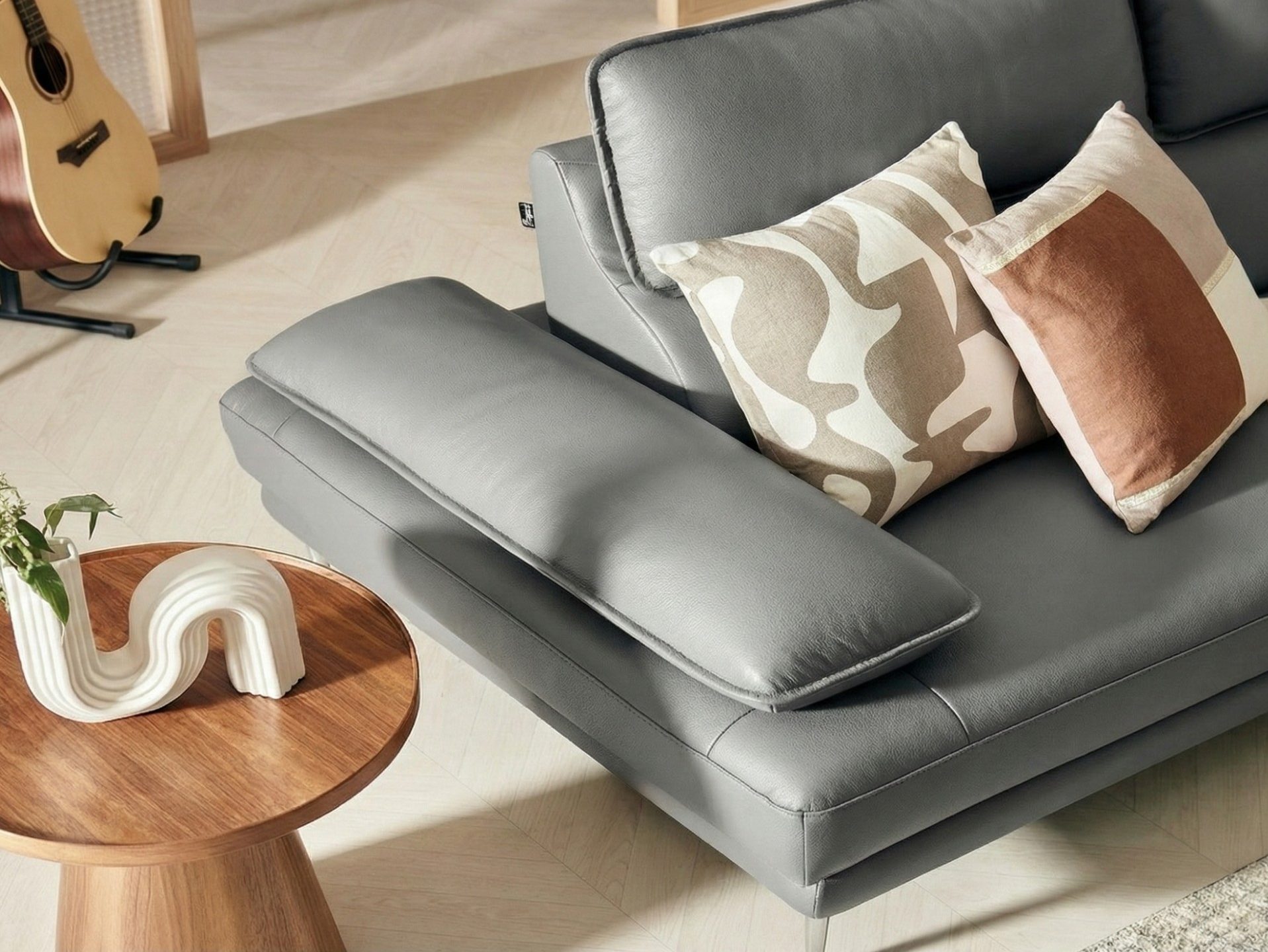 Sofa PURE INSPIRE – Sofa Băng Bọc Da Cao Cấp Thư Giãn Hoàn Hảo