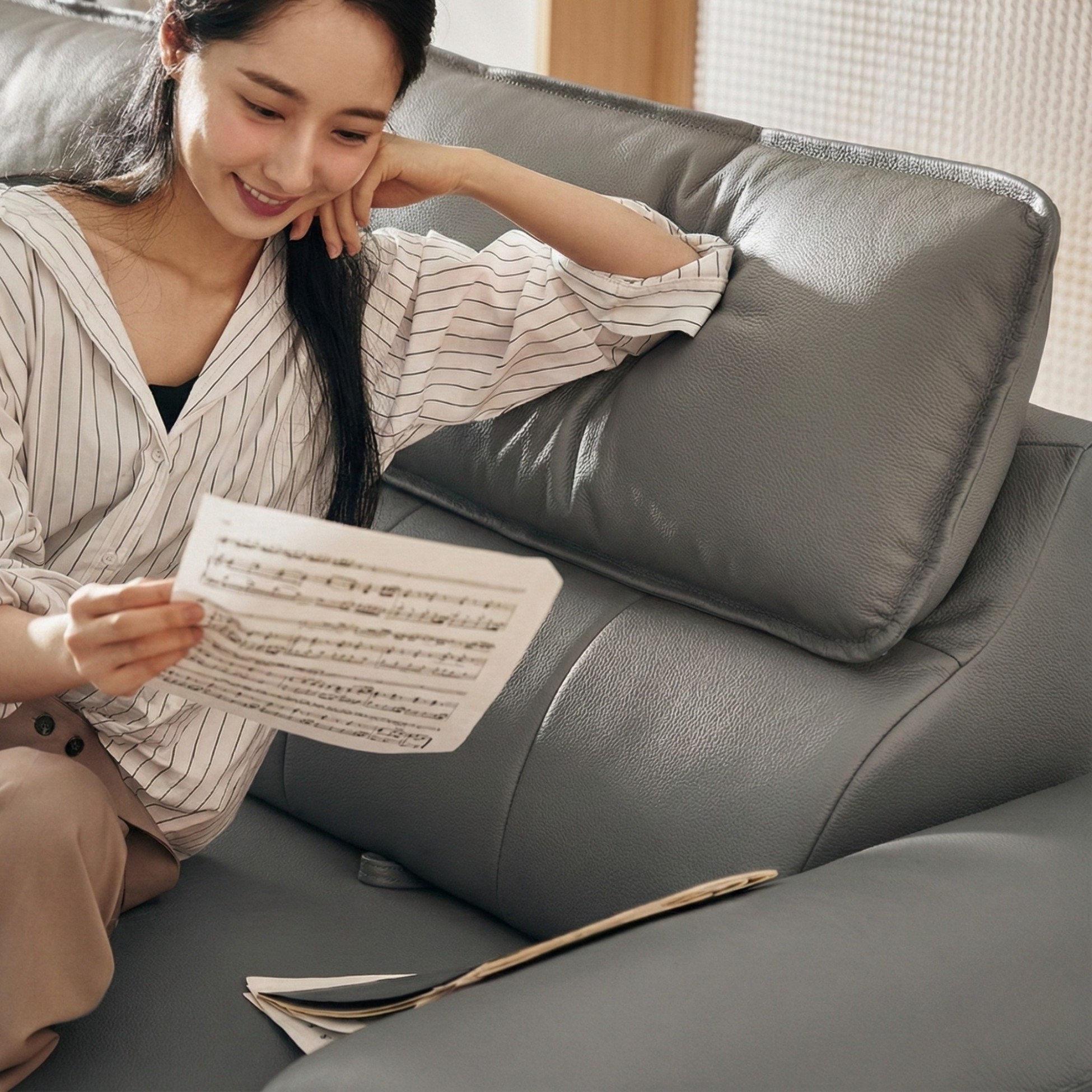 Sofa PURE INSPIRE – Sofa Băng Bọc Da Cao Cấp Thư Giãn Hoàn Hảo
