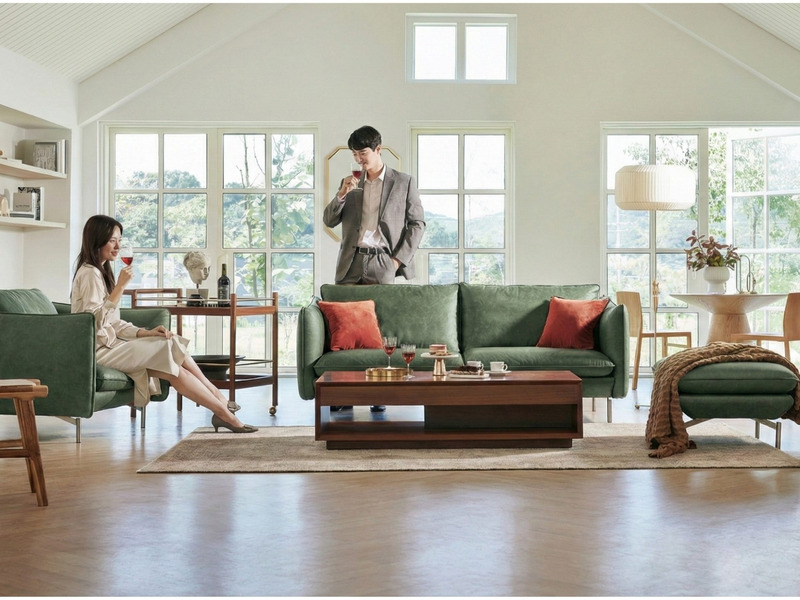 Sofa REFINE – Sofa Da Cao Cấp Ấm Áp Cho Phòng Khách Hiện Đại