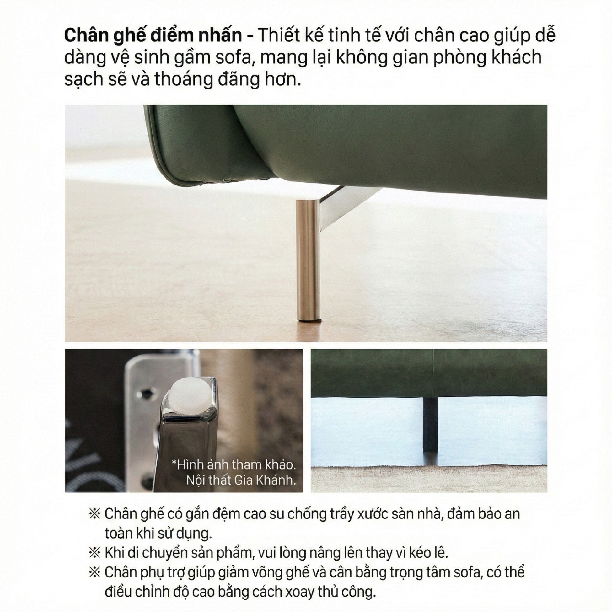 Sofa REFINE – Sofa Da Cao Cấp Ấm Áp Cho Phòng Khách Hiện Đại