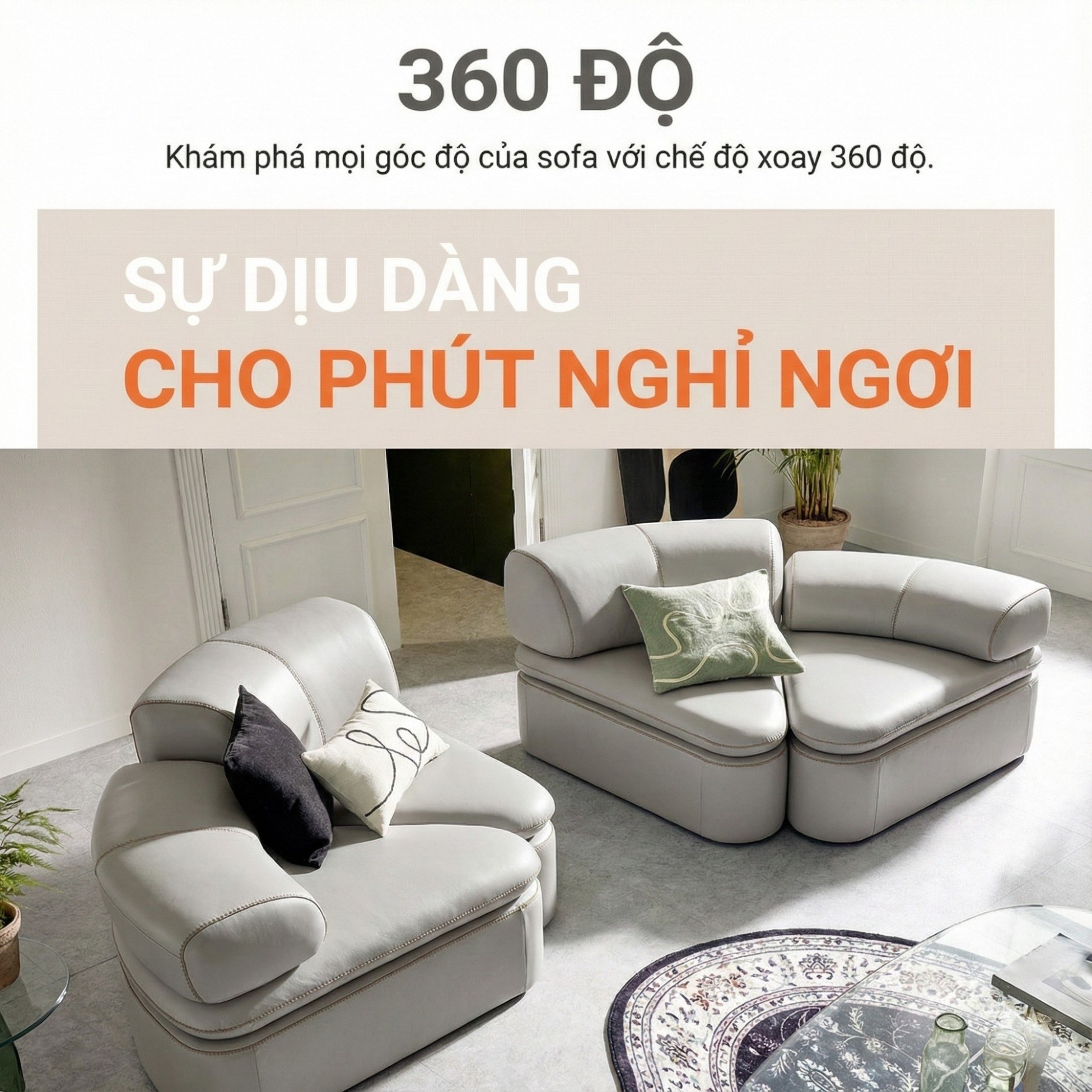 Sofa SOFT EMBRACE – Sofa Hiện Đại Cao Cấp Modular Linh Hoạt Lạ Mắt 