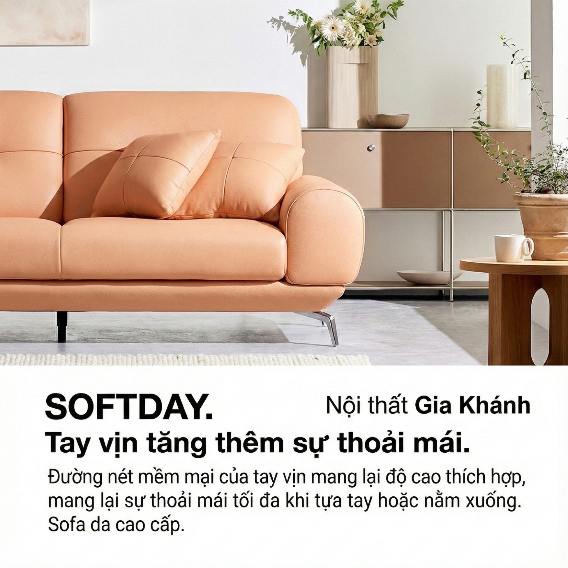 Sofa SOFTDAY – Sofa Da Cao Cấp Hiện Đại Và Trẻ Trung Cho Gia Đình 