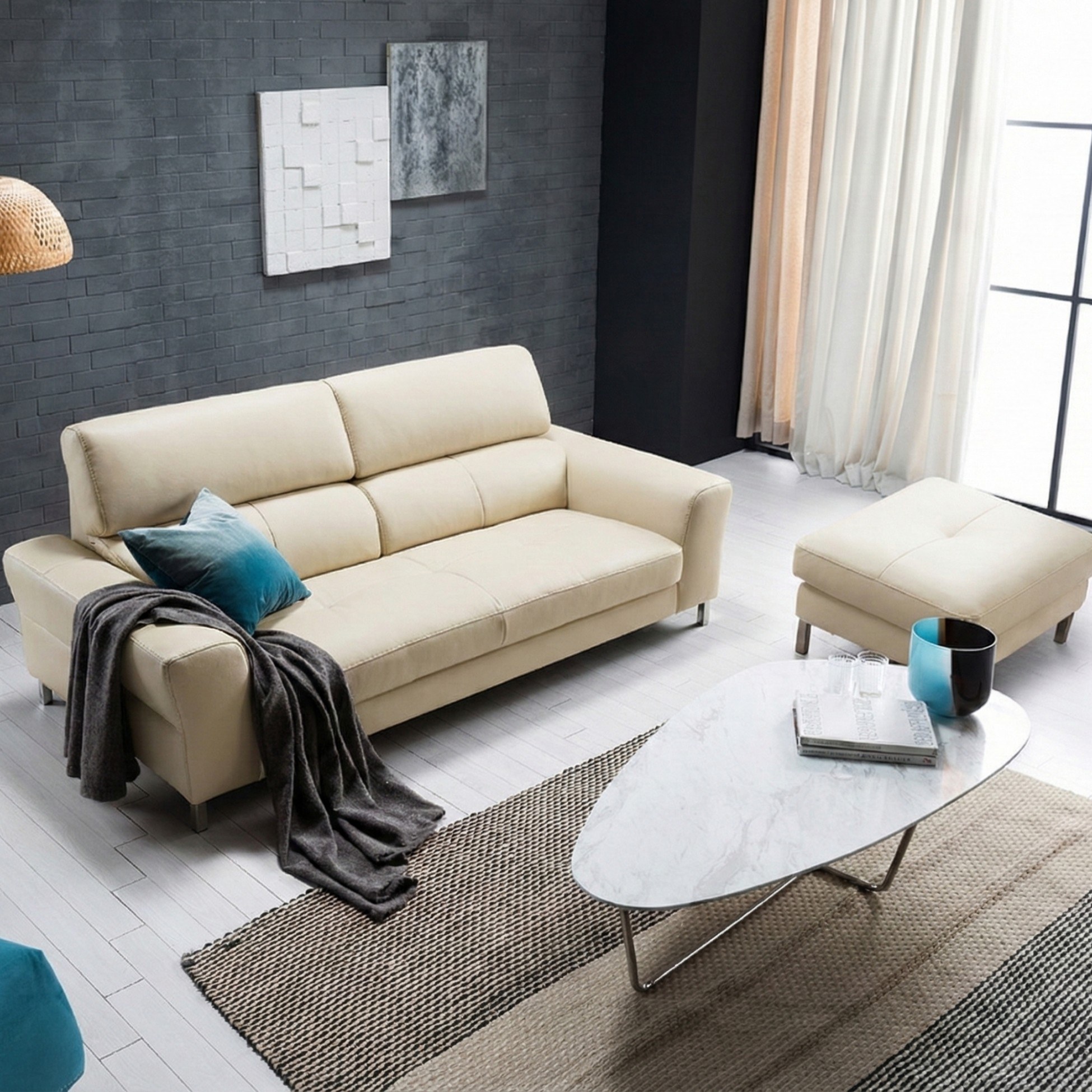 sofa bọc da cao cấp haven