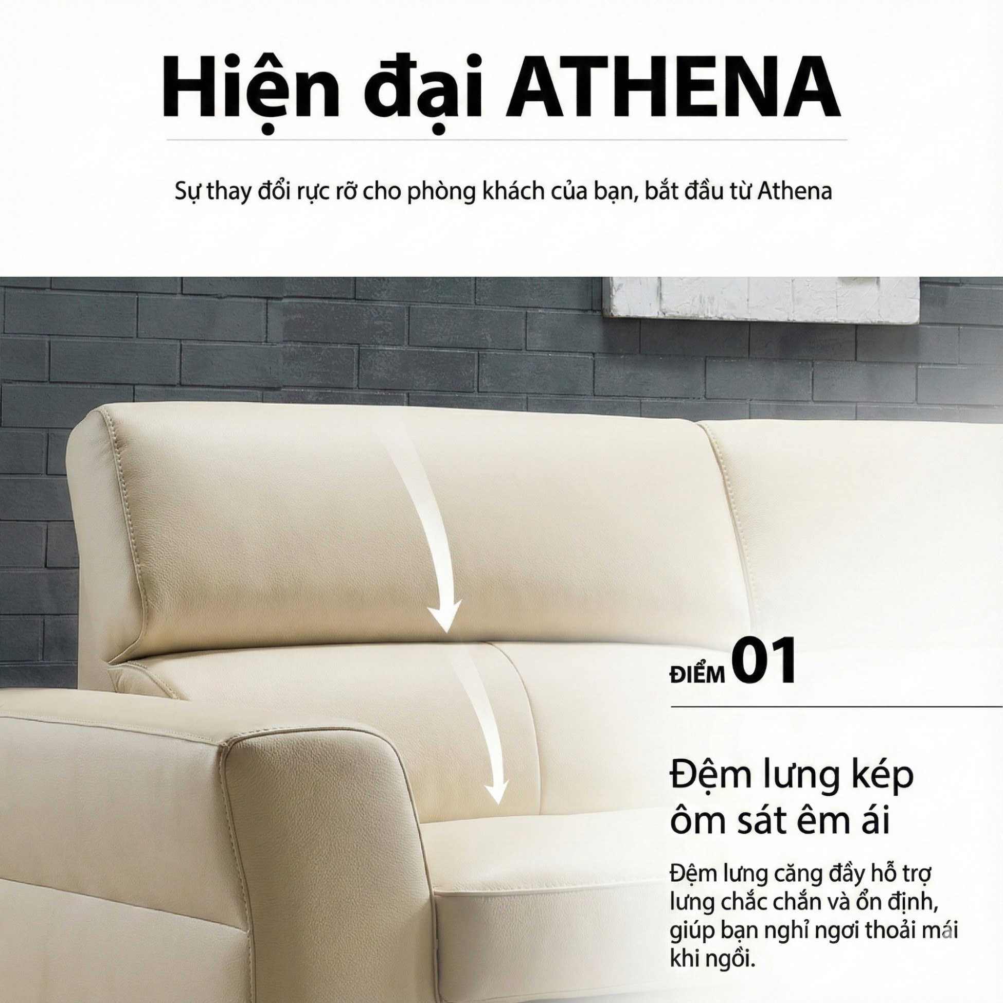 sofa bọc da cao cấp haven