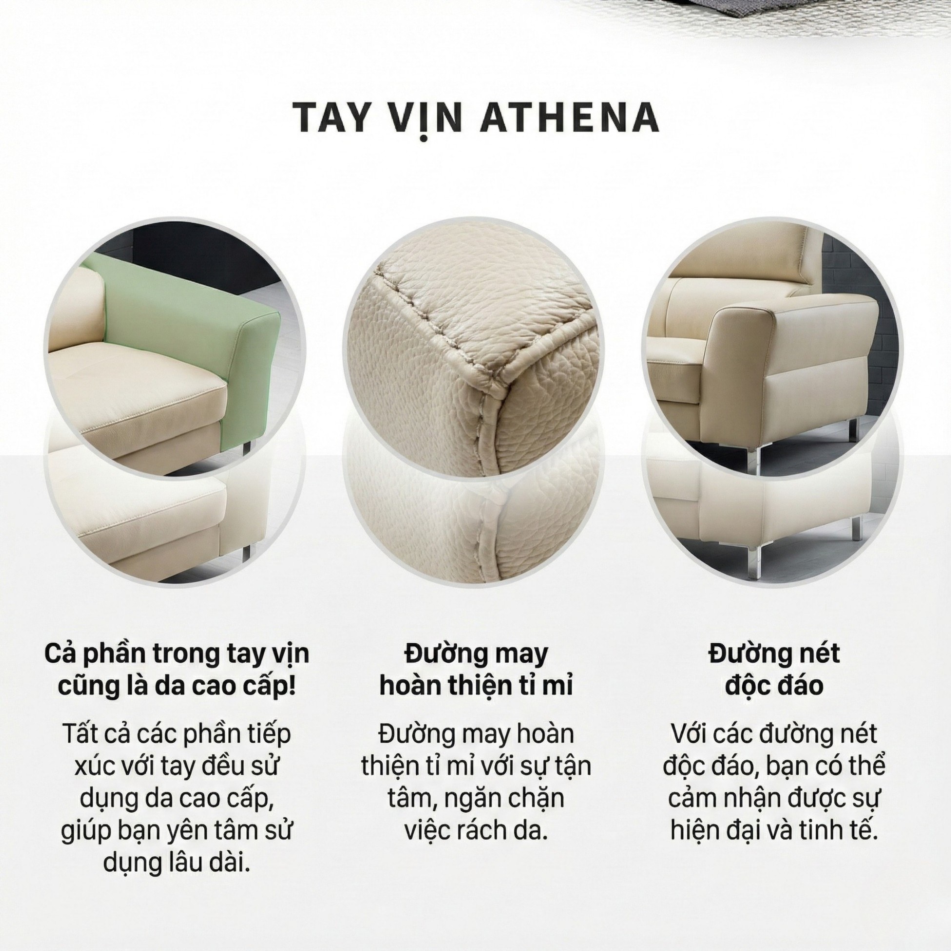sofa bọc da cao cấp haven