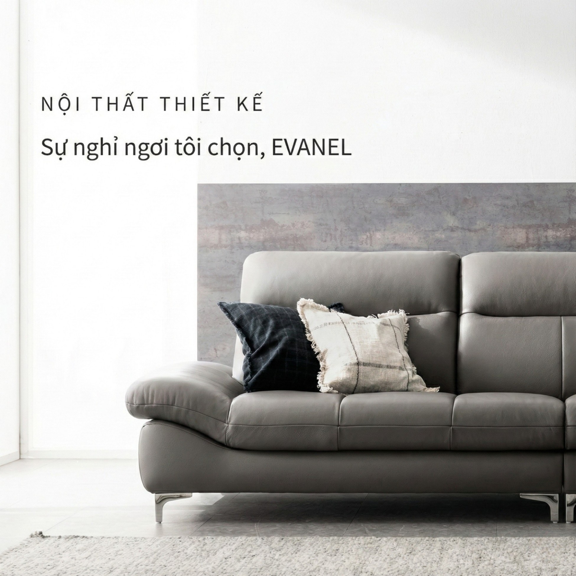 sofa evanel Sofa bọc da hiện đại cao cấp