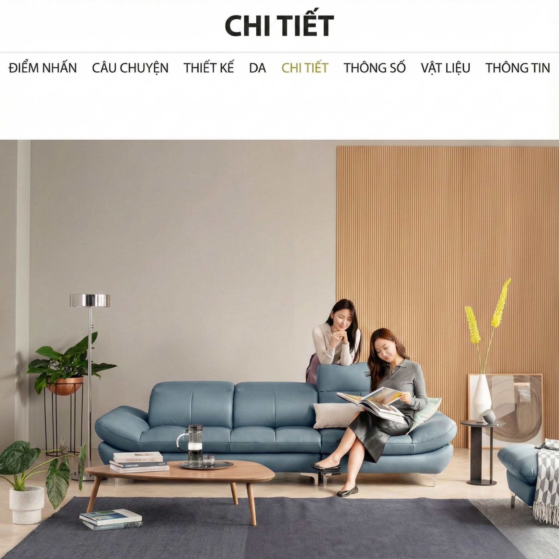 Sofa EVERBEST – Sofa Da Cao Cấp Tựa Đầu Chức Năng Hiện Đại
