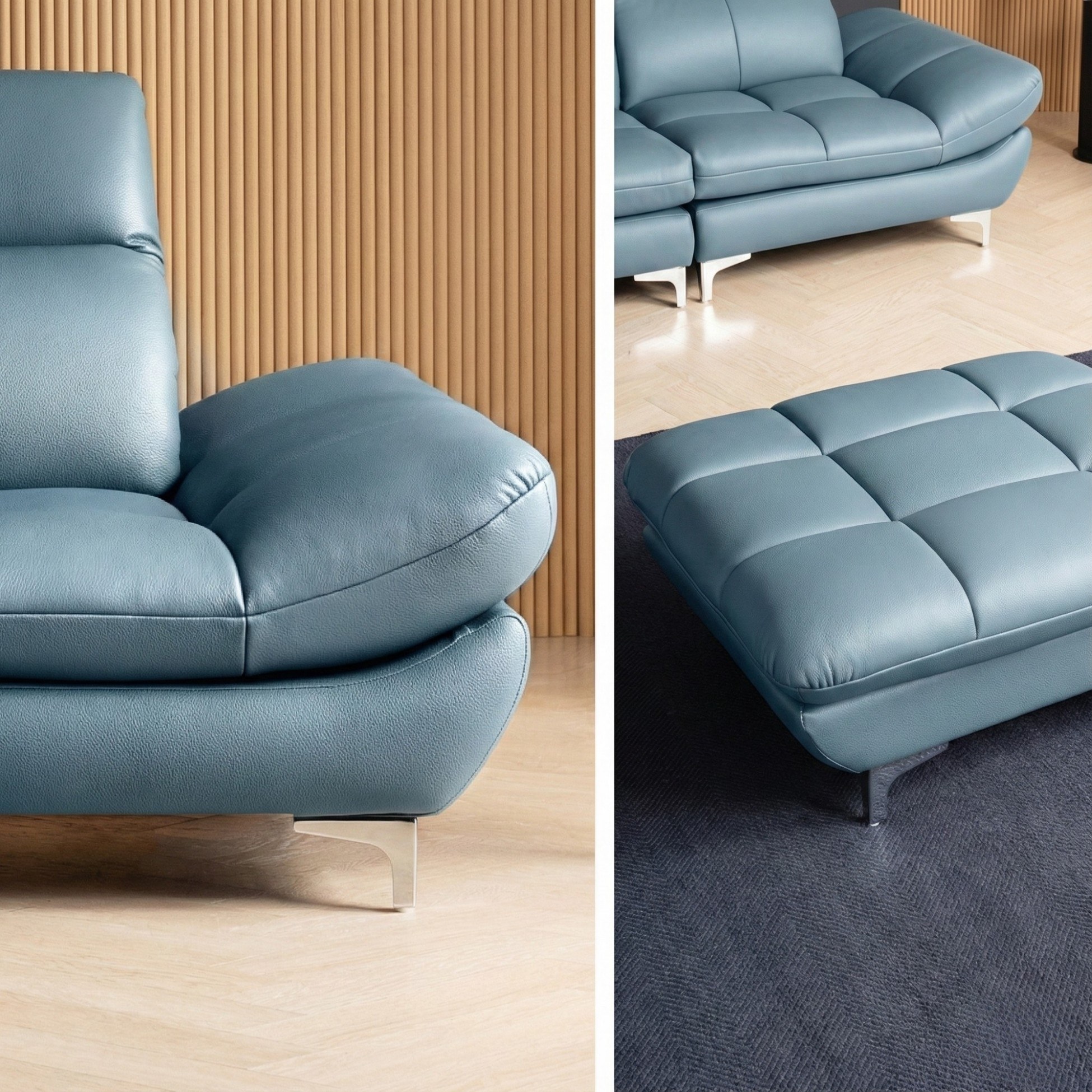 Sofa EVERBEST – Sofa Da Cao Cấp Tựa Đầu Chức Năng Hiện Đại