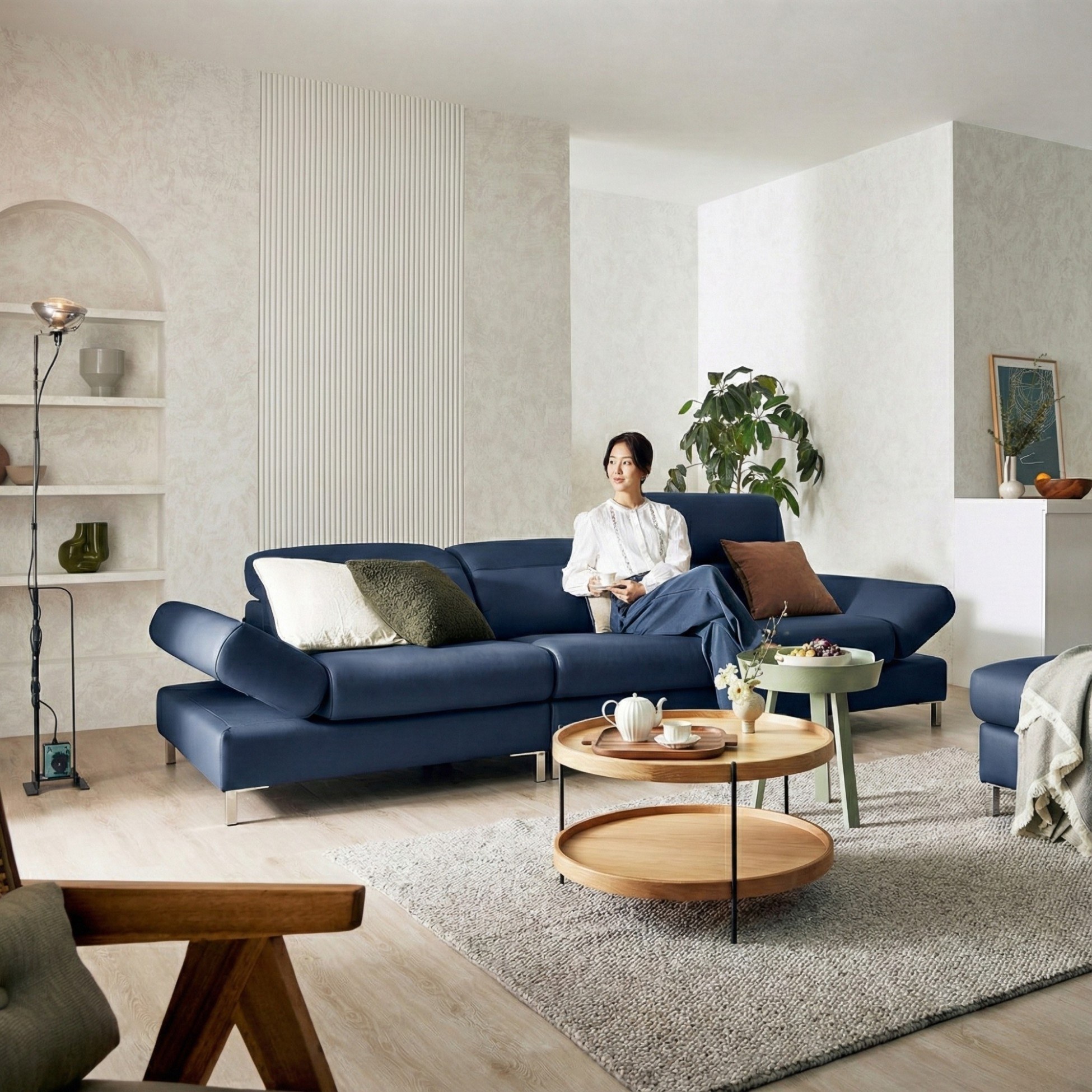 Sofa SERENE - Sofa Da Hiện Đại Đầy Đỉnh Cao Cho Sự Êm Ái