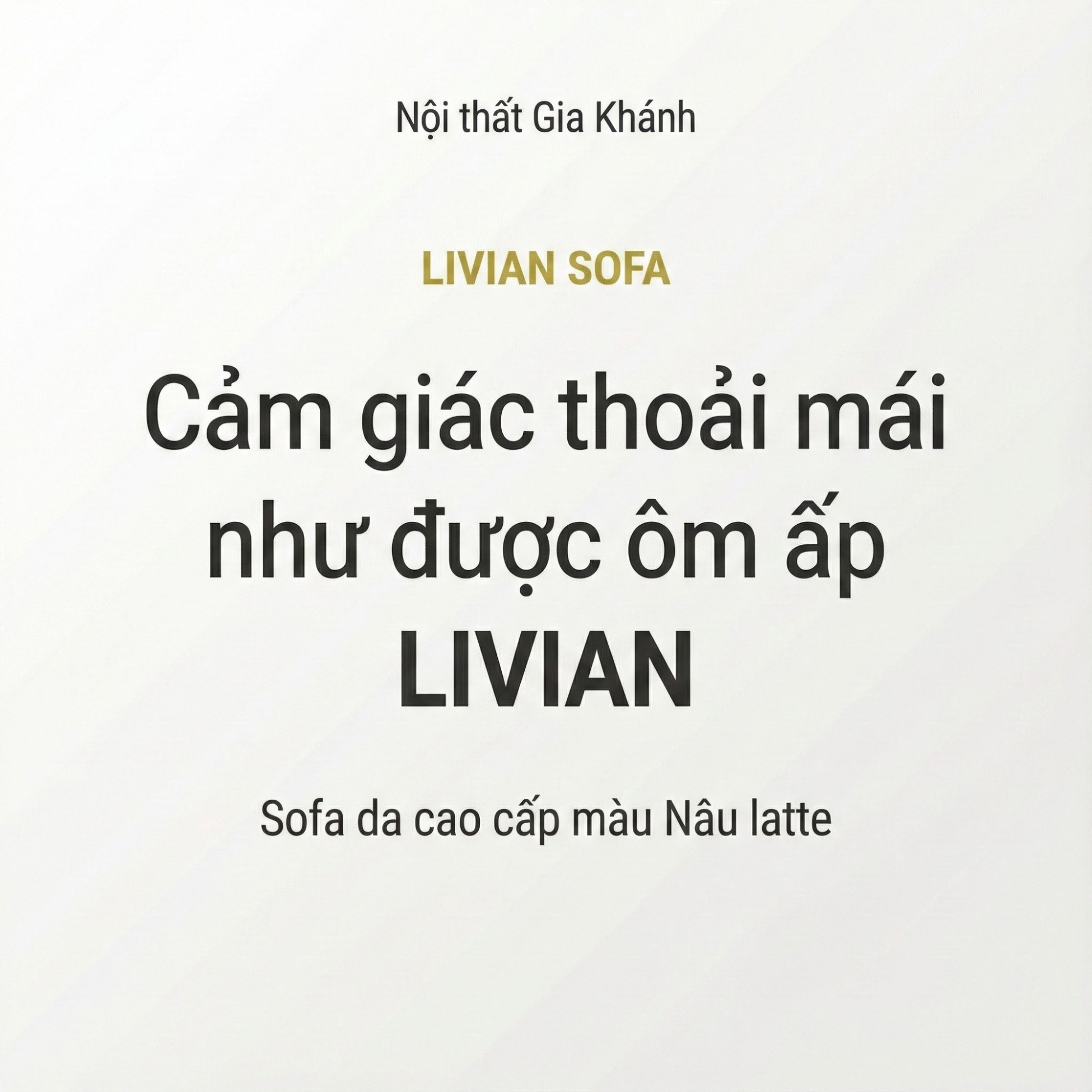 Sofa LIVIAN - Sofa Da Cao Cấp Hiện Đại Êm Ái