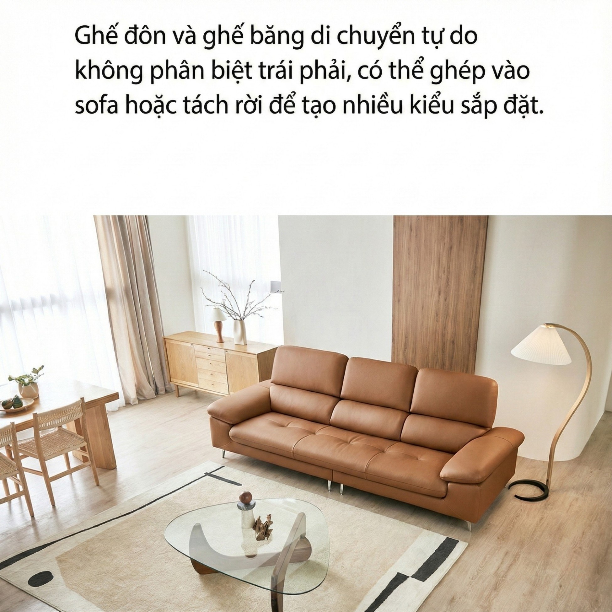 Sofa Ravell - Sofa Da Hiện Đại Cao Cấp Cho Phòng Khách