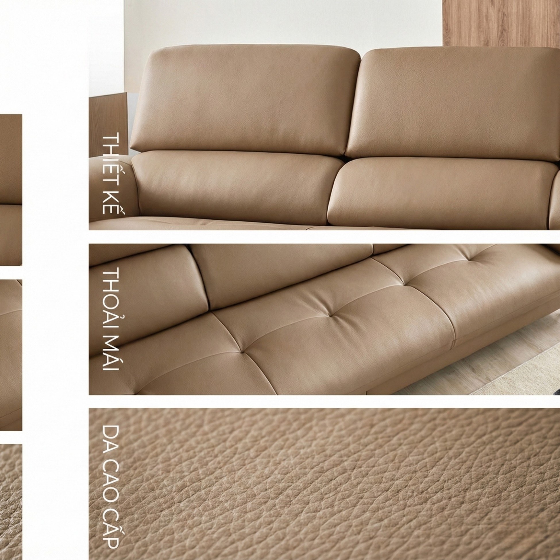 Sofa Ravell - Sofa Da Hiện Đại Cao Cấp Cho Phòng Khách