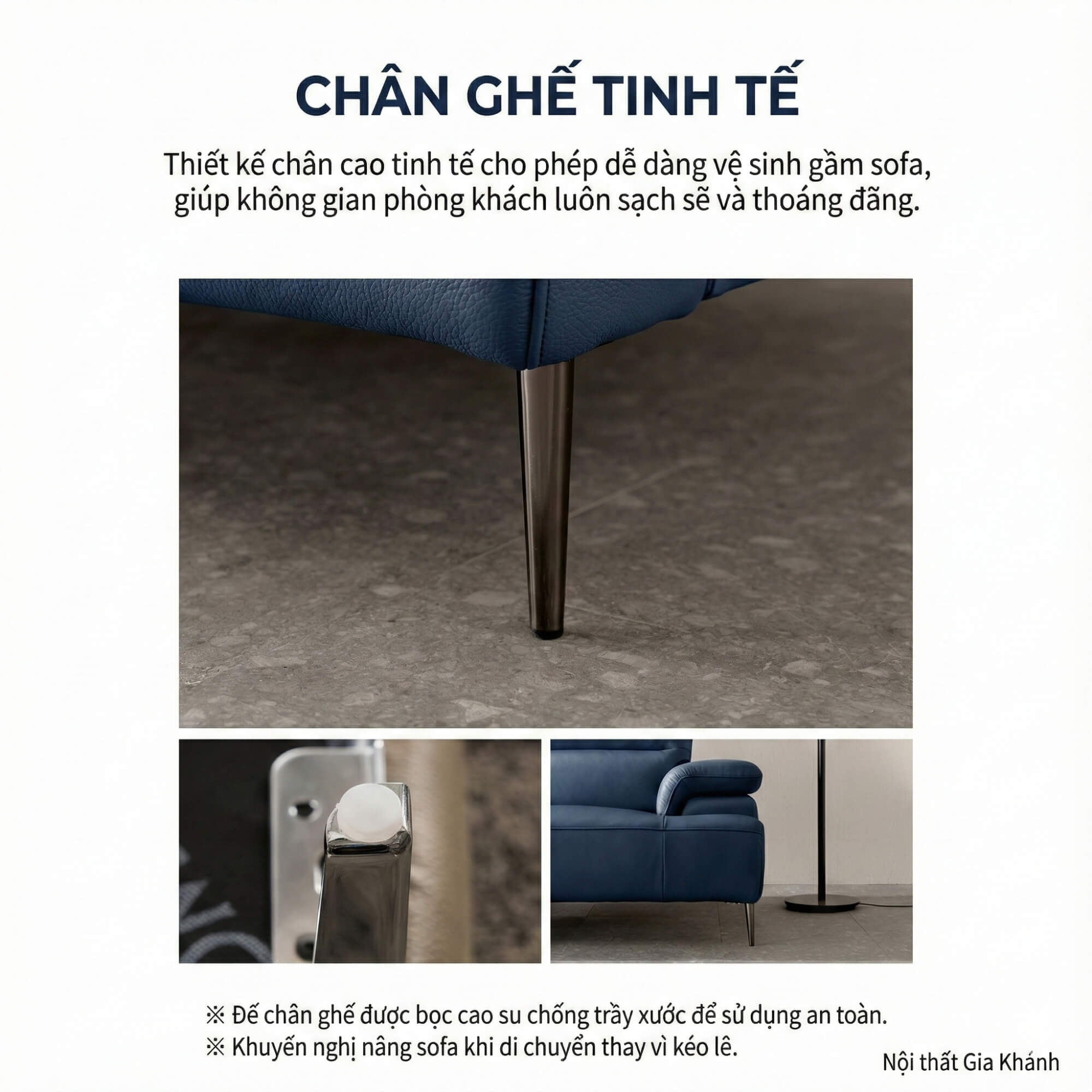 Sofa ALINA - Sofa Đơn Thư Giãn Bọc Da Cao Cấp Sang Trọng