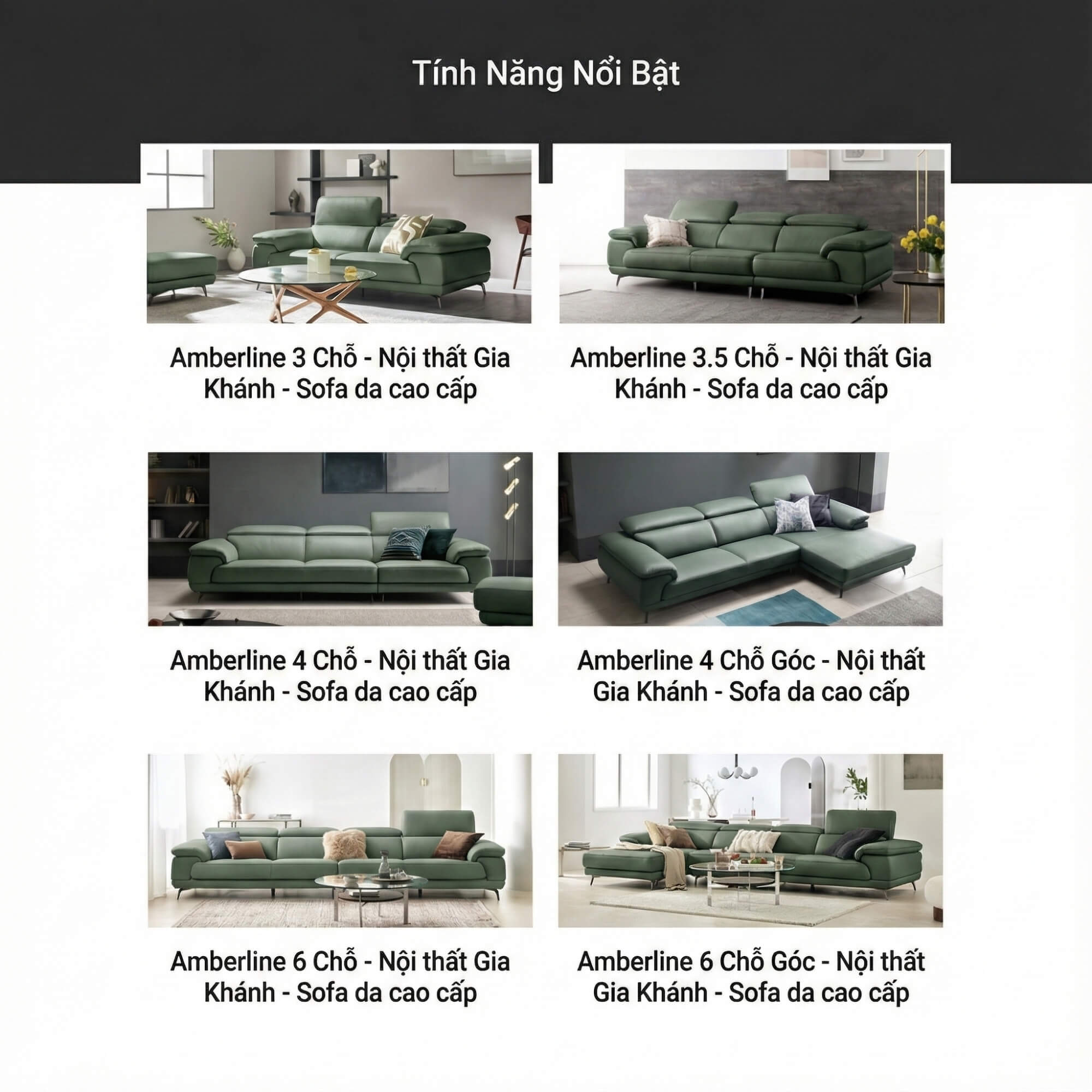 Sofa AMBERLINE - Sofa Góc Thư Giãn Cho Phòng Khách Thanh Lịch