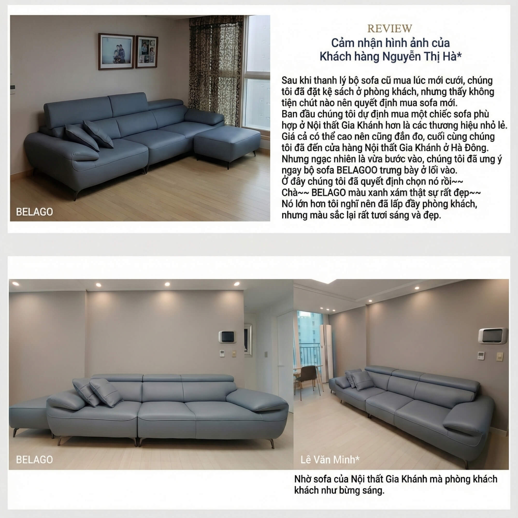Sofa BELAGO - Sofa Băng Dáng Thuyền Bồng Bềnh Như Mây