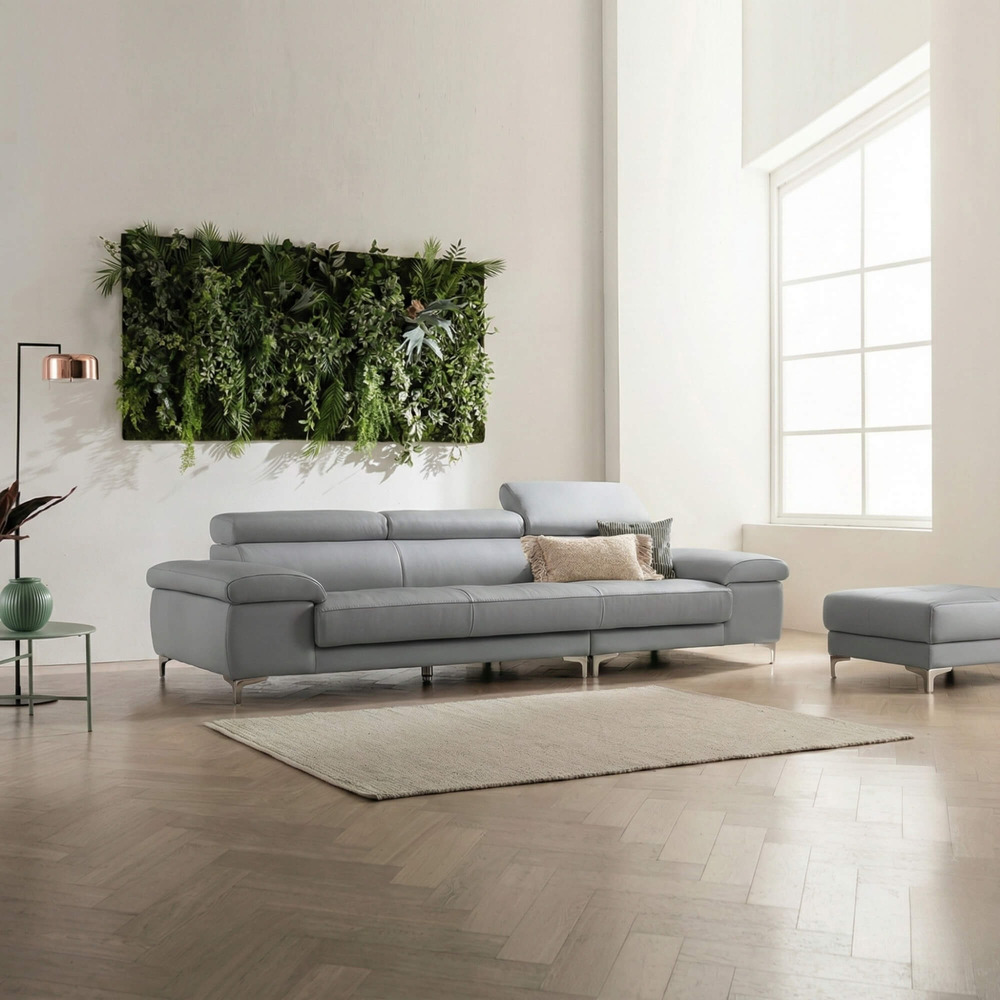 Sofa BRIO – Sofa Da Dáng Văng Hiện Đại Đa Chức Năng Tựa Đầu Điều Chỉnh