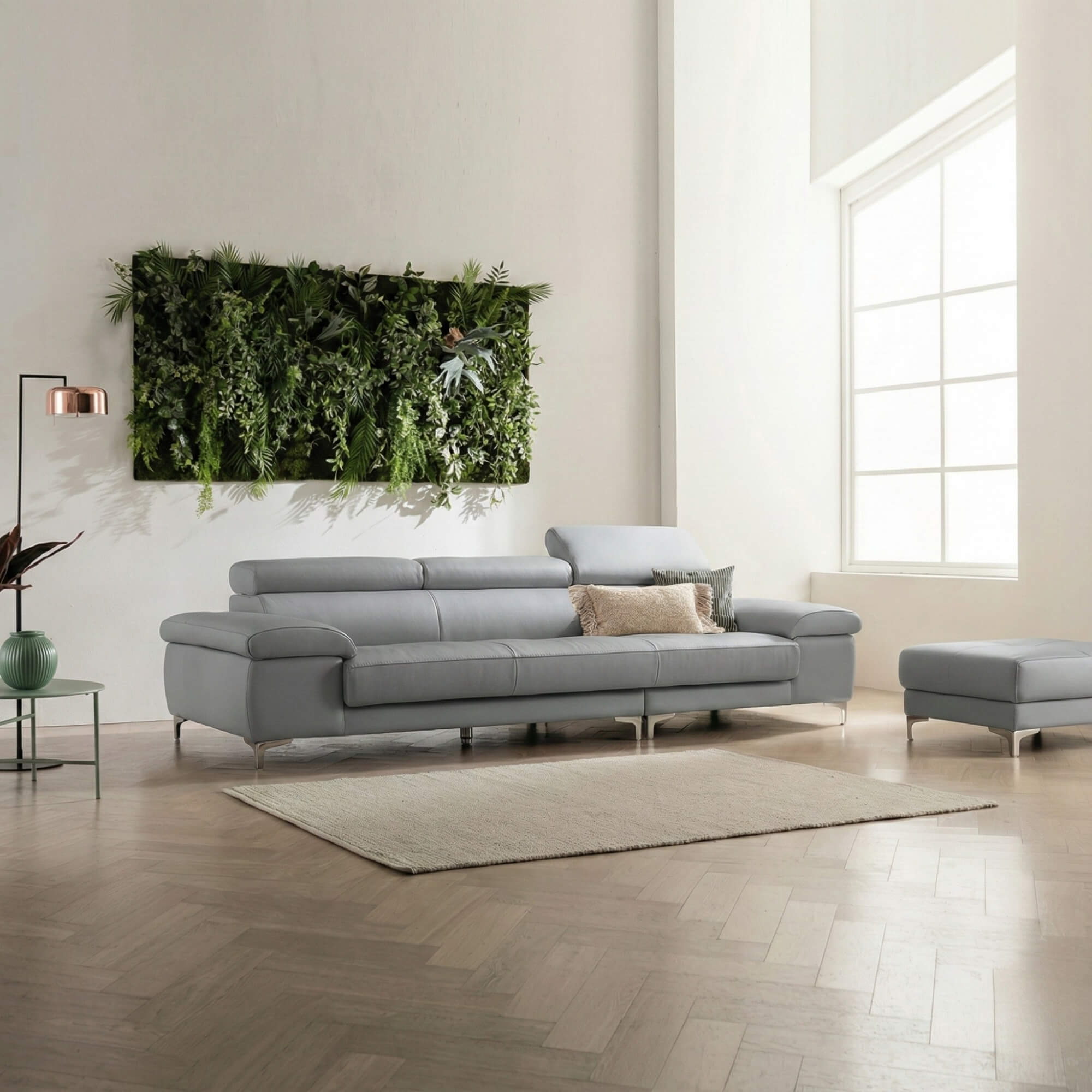 Sofa BRIO – Sofa Da Dáng Văng Hiện Đại Đa Chức Năng Tựa Đầu Điều Chỉnh