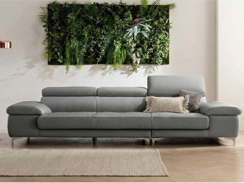 Sofa BRIO – Sofa Da Dáng Văng Hiện Đại Đa Chức Năng Tựa Đầu Điều Chỉnh (Hàng Order)