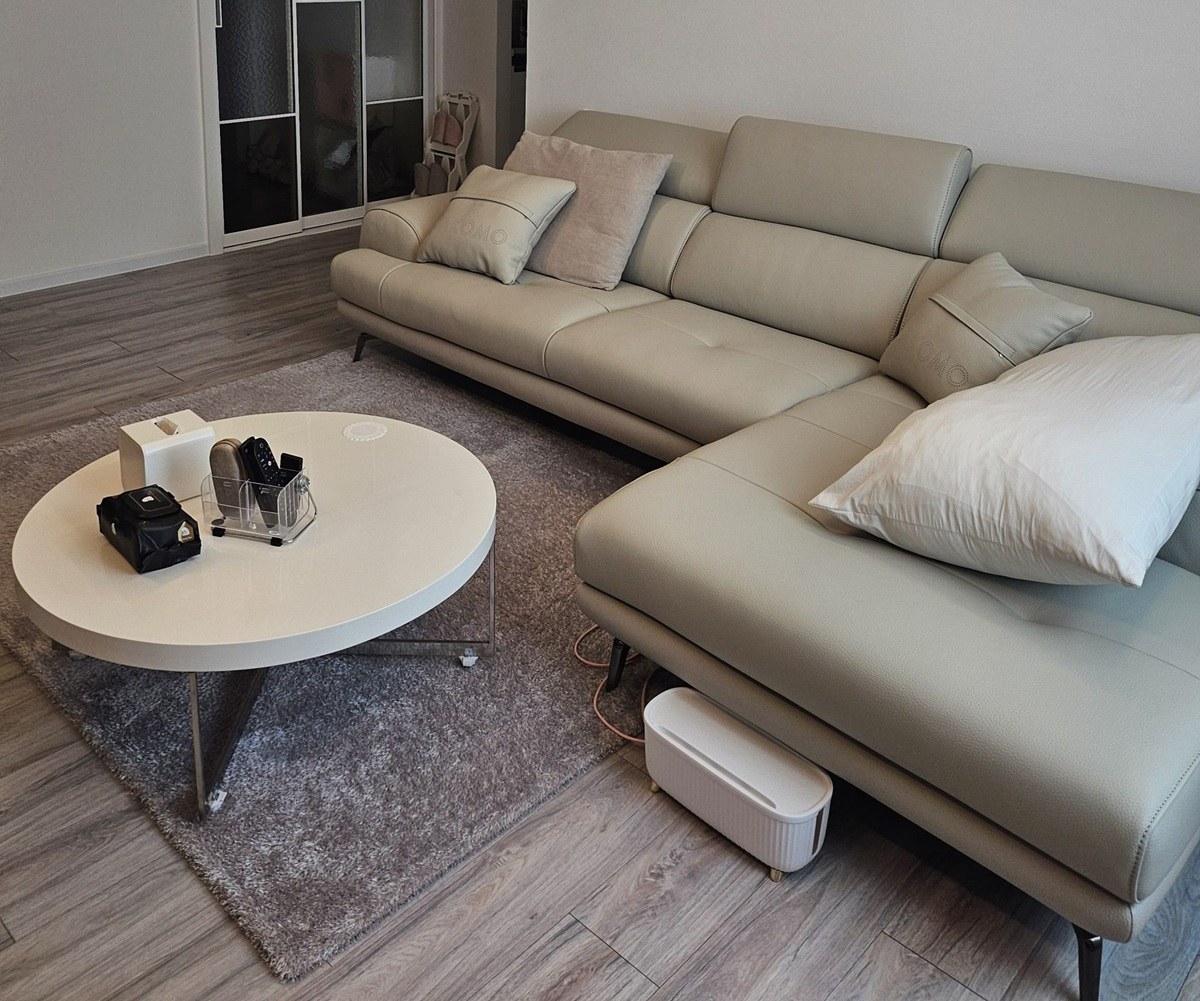 Sofa COZELIA - Sofa Góc Bọc Da Với Tựa Lưng Đa Năng Hiện Đại 
