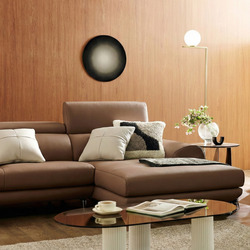 Sofa COZELIA - Sofa Góc Bọc Da Với Tựa Lưng Đa Năng Hiện Đại