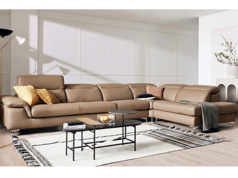 Sofa CUSHIVA – Sofa Da Cao Cấp 6 Chỗ Góc L Hiện Đại Sang Trọng
