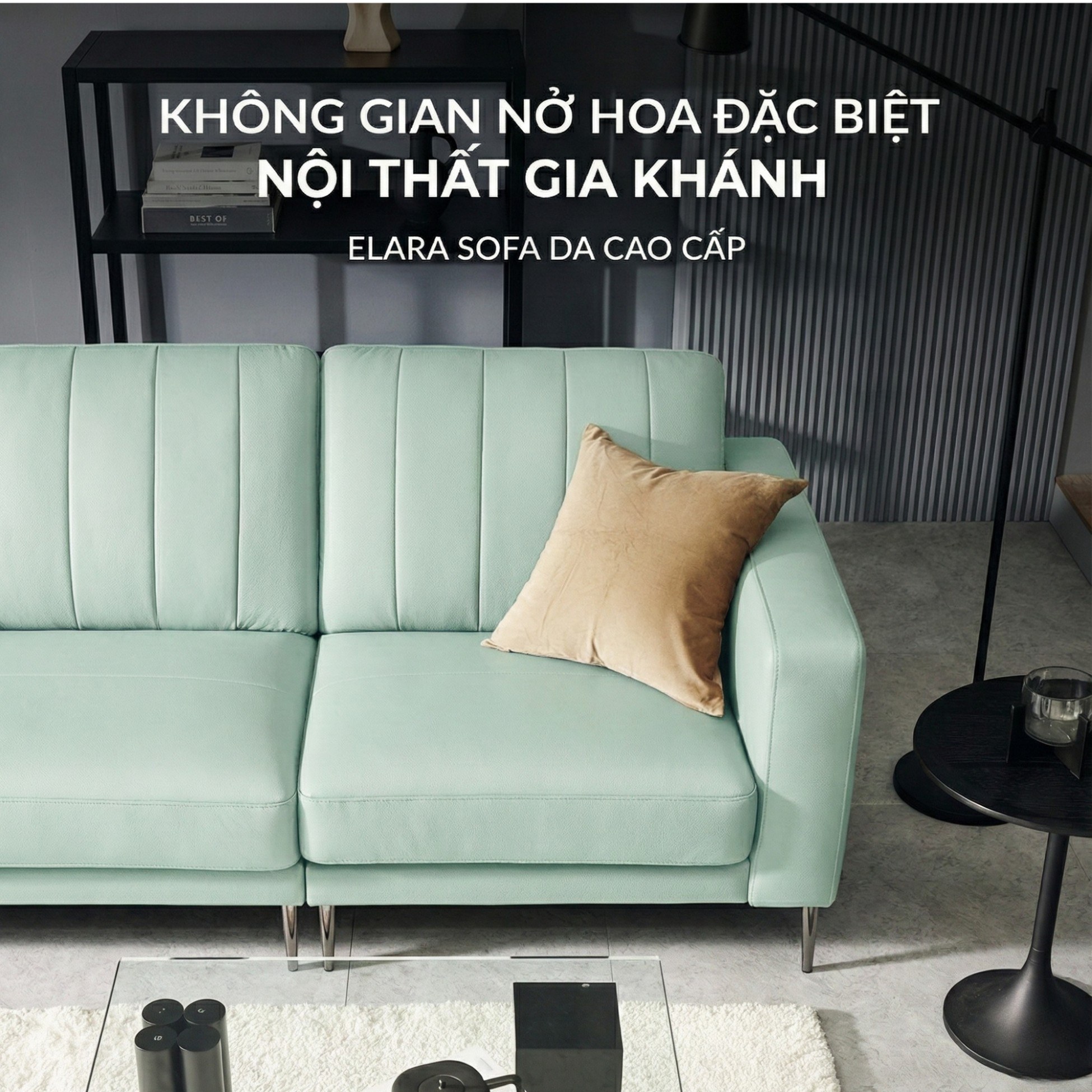 Sofa ELARA - Sofa Hiện Đại Kiểu Dáng Retro Cao Cấp Đem Lại Cảm Giác Thoải Mái