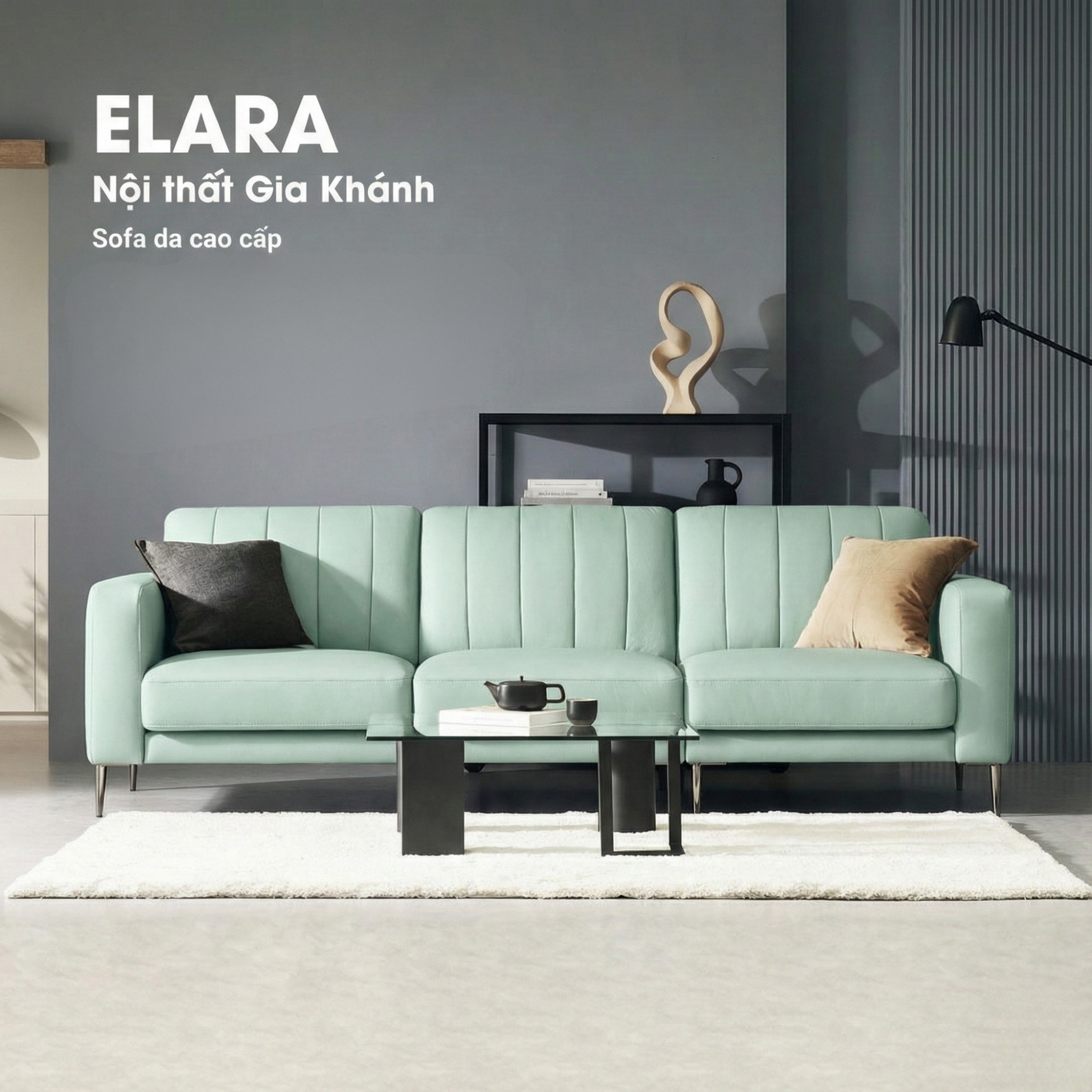 Sofa ELARA - Sofa Hiện Đại Kiểu Dáng Retro Cao Cấp Đem Lại Cảm Giác Thoải Mái