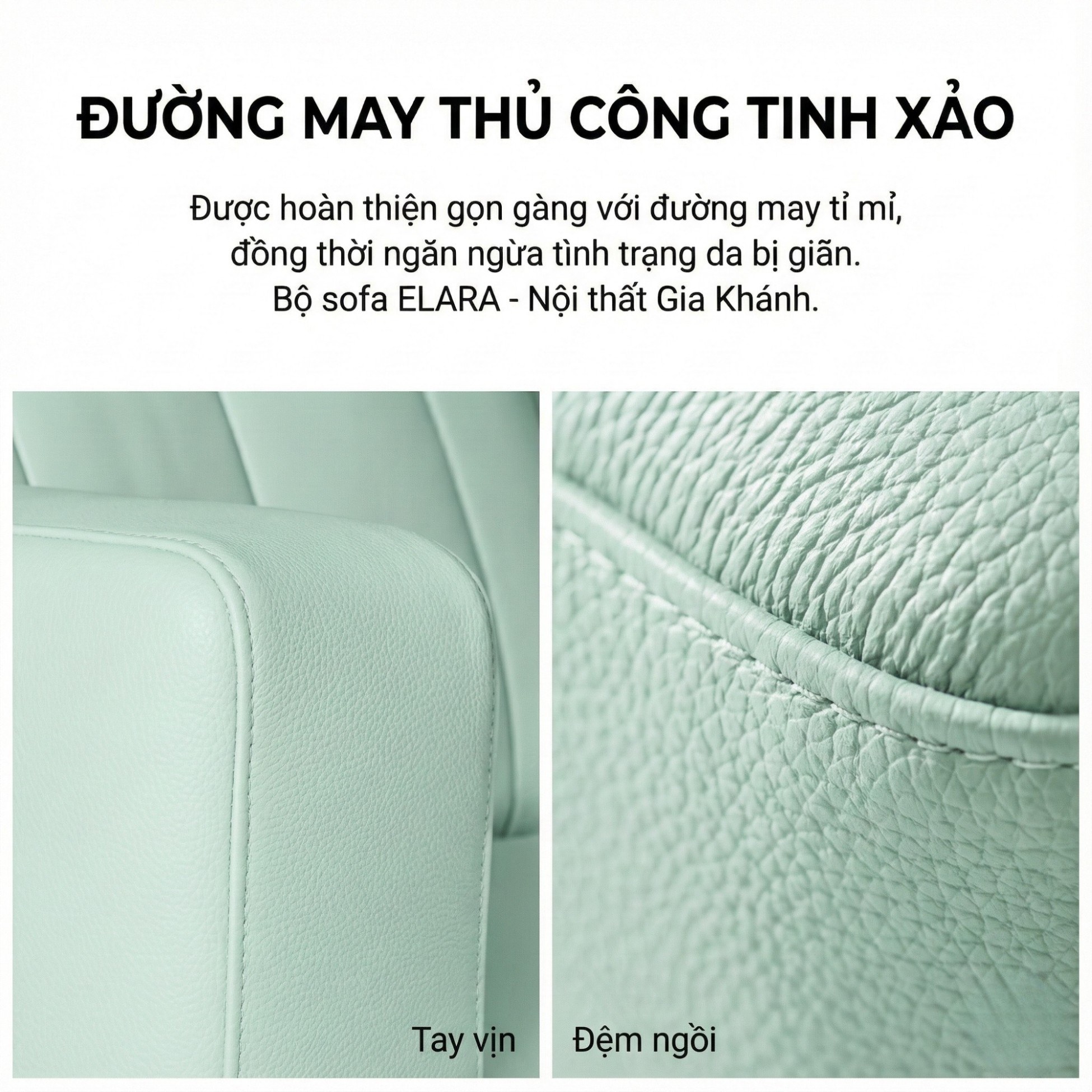 Sofa ELARA - Sofa Hiện Đại Kiểu Dáng Retro Cao Cấp Đem Lại Cảm Giác Thoải Mái