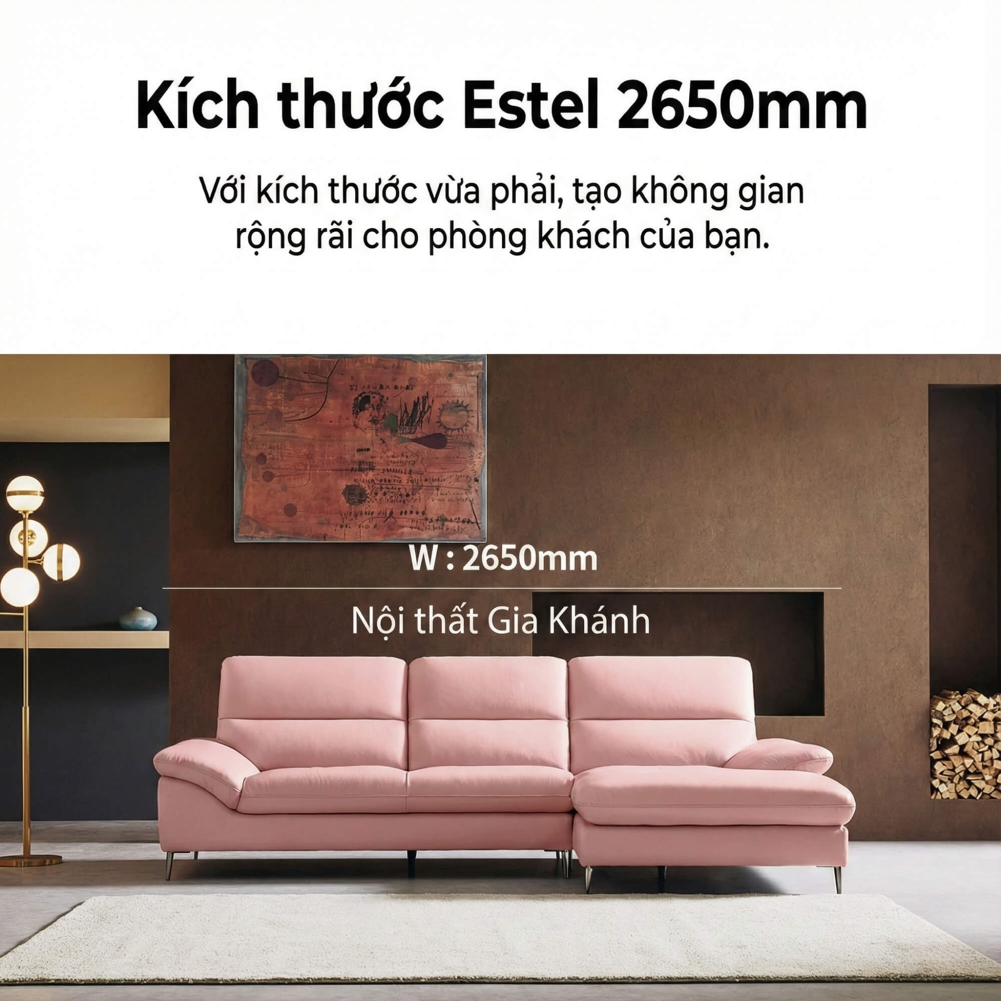Sofa ESTEL – Sofa Góc Bọc Da Cao Cấp Hiện Đại Và Êm Ái