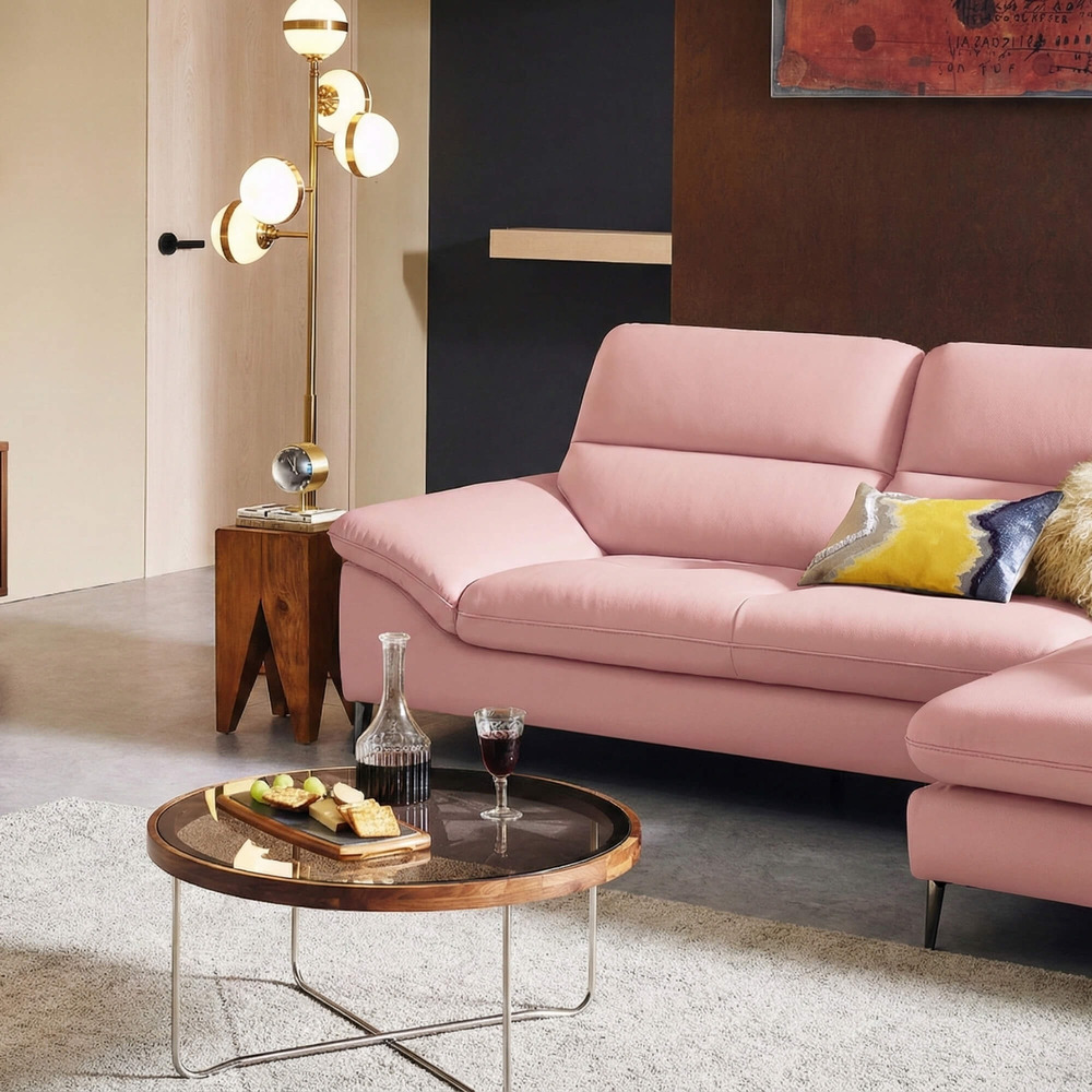 Sofa ESTEL – Sofa Góc Bọc Da Cao Cấp Hiện Đại Và Êm Ái