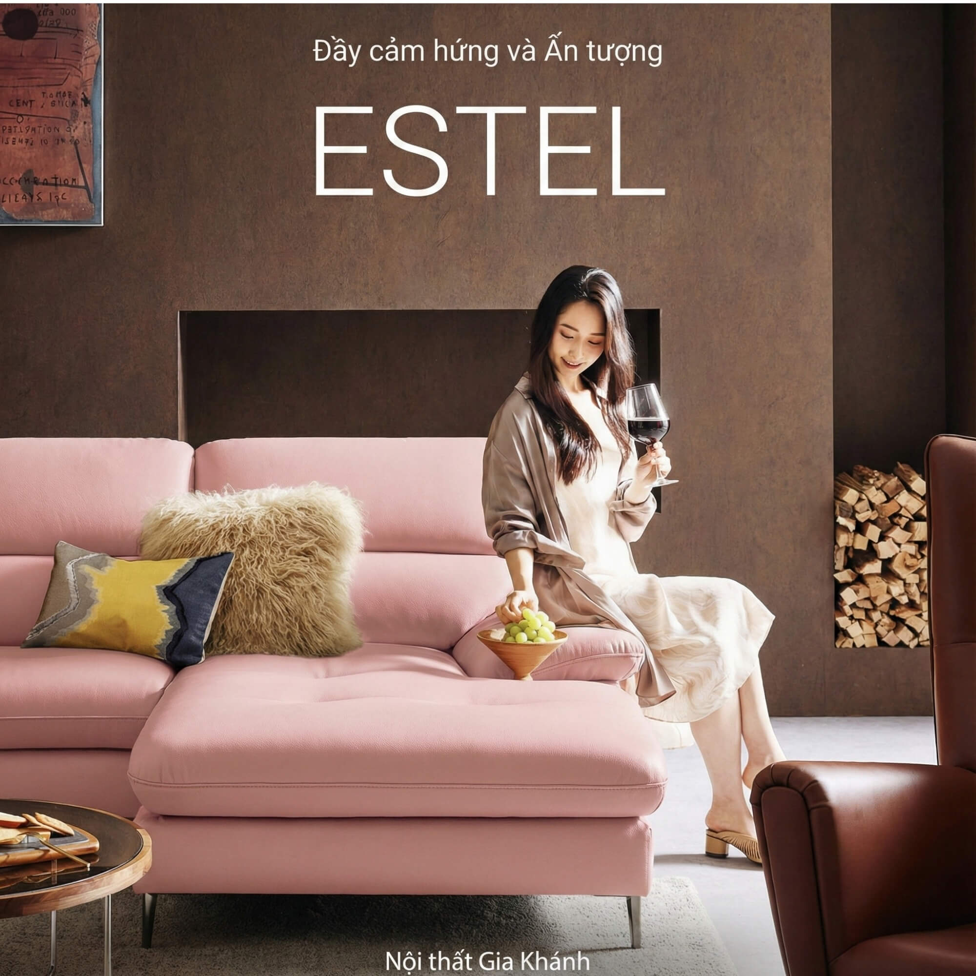 Sofa ESTEL – Sofa Góc Bọc Da Cao Cấp Hiện Đại Và Êm Ái