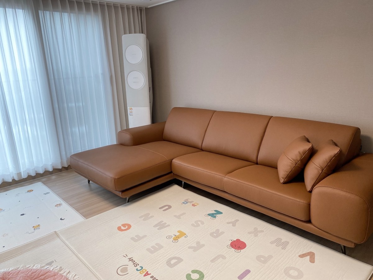 Sofa FINIAL - Sofa Bọc Da Lệch Góc Kiểu Dáng Bắc Âu Trang Nhã