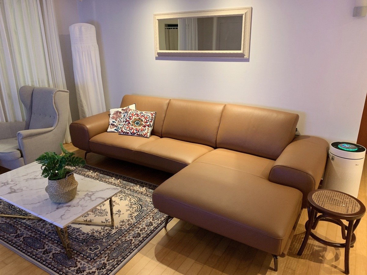 Sofa FINIAL - Sofa Bọc Da Lệch Góc Kiểu Dáng Bắc Âu Trang Nhã