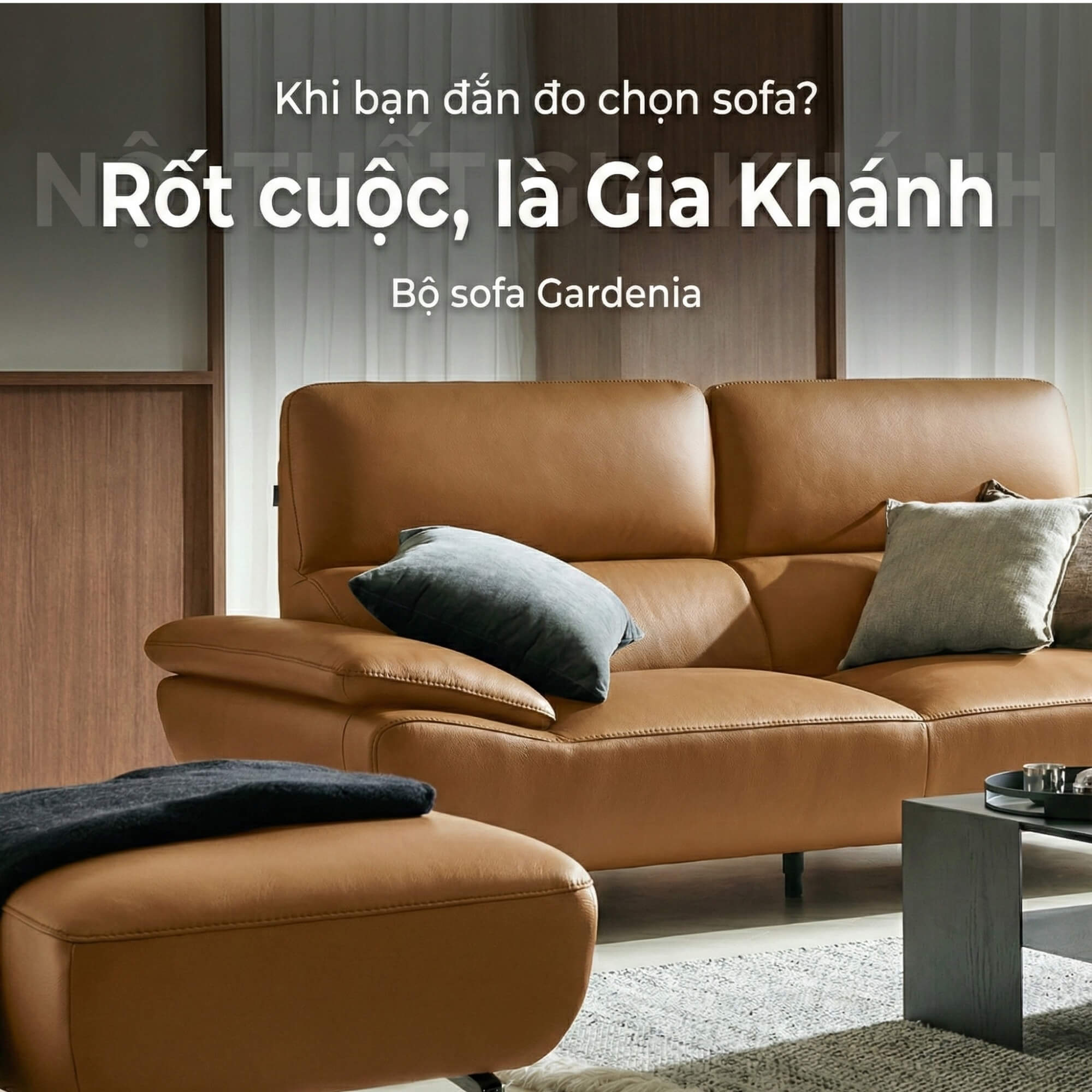 Sofa GARDENIA - Sofa Băng 2 Chỗ Nhỏ Gọn Cho Phòng Khách Mini 