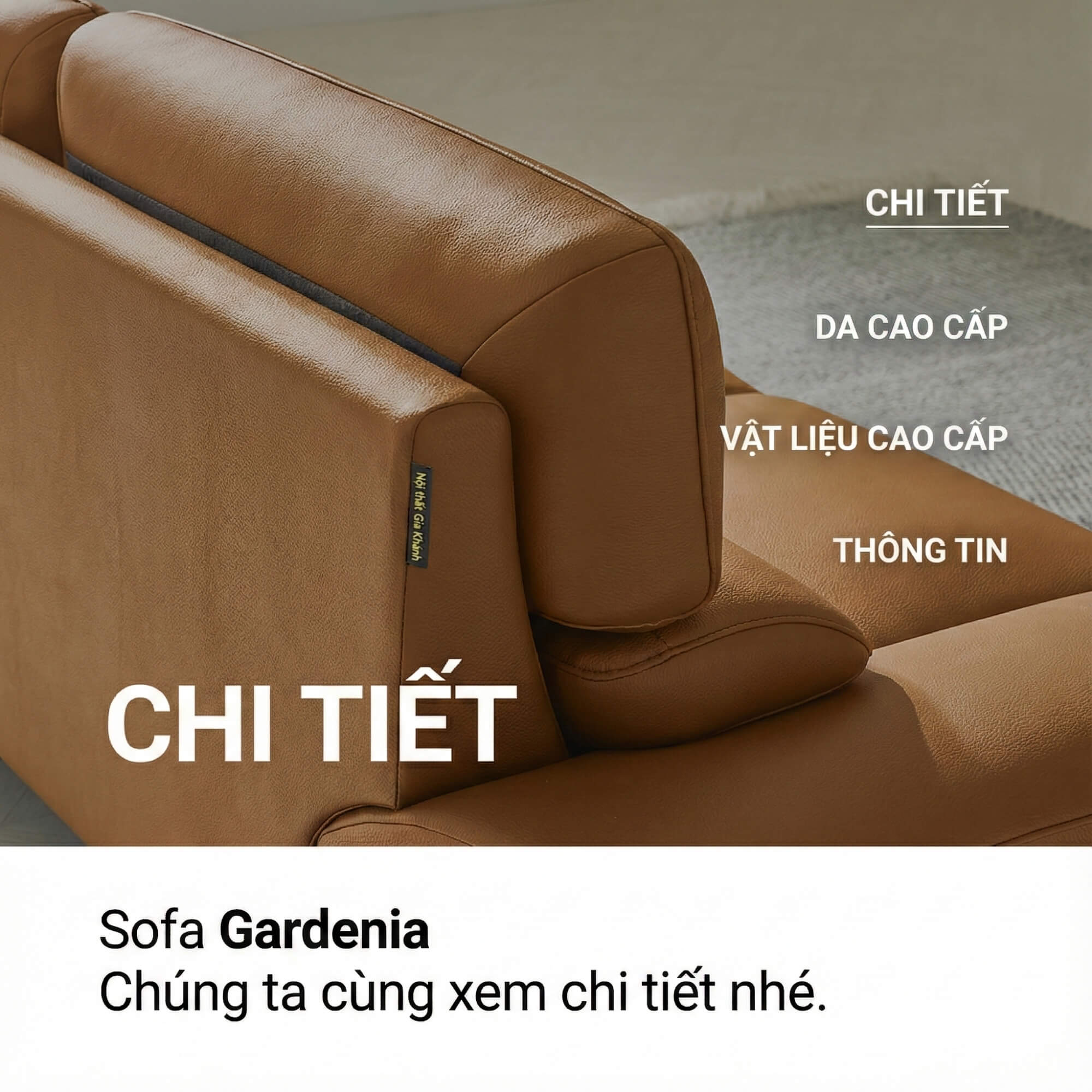 Sofa GARDENIA - Sofa Băng 2 Chỗ Nhỏ Gọn Cho Phòng Khách Mini 