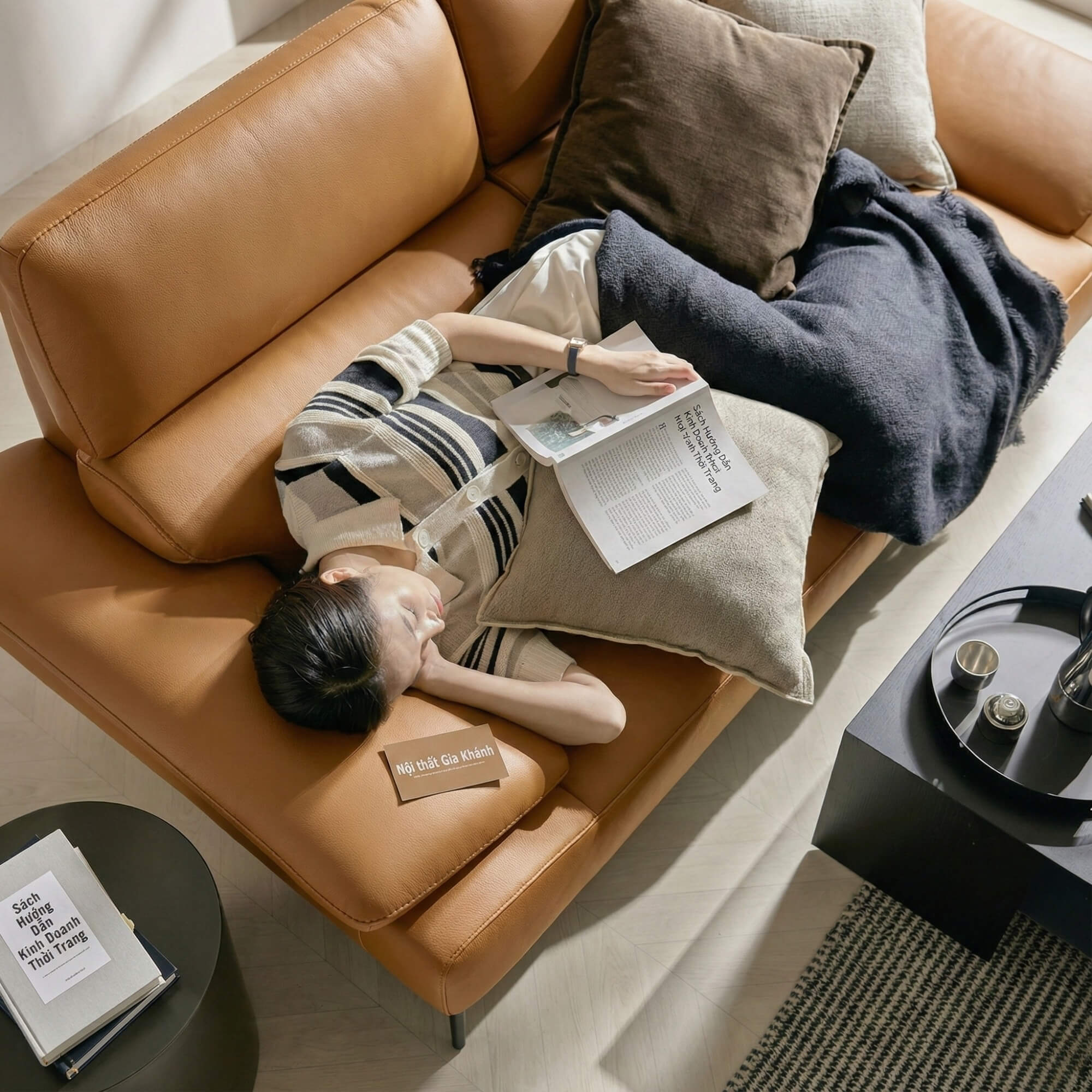 Sofa GARDENIA - Sofa Băng 2 Chỗ Nhỏ Gọn Cho Phòng Khách Mini 