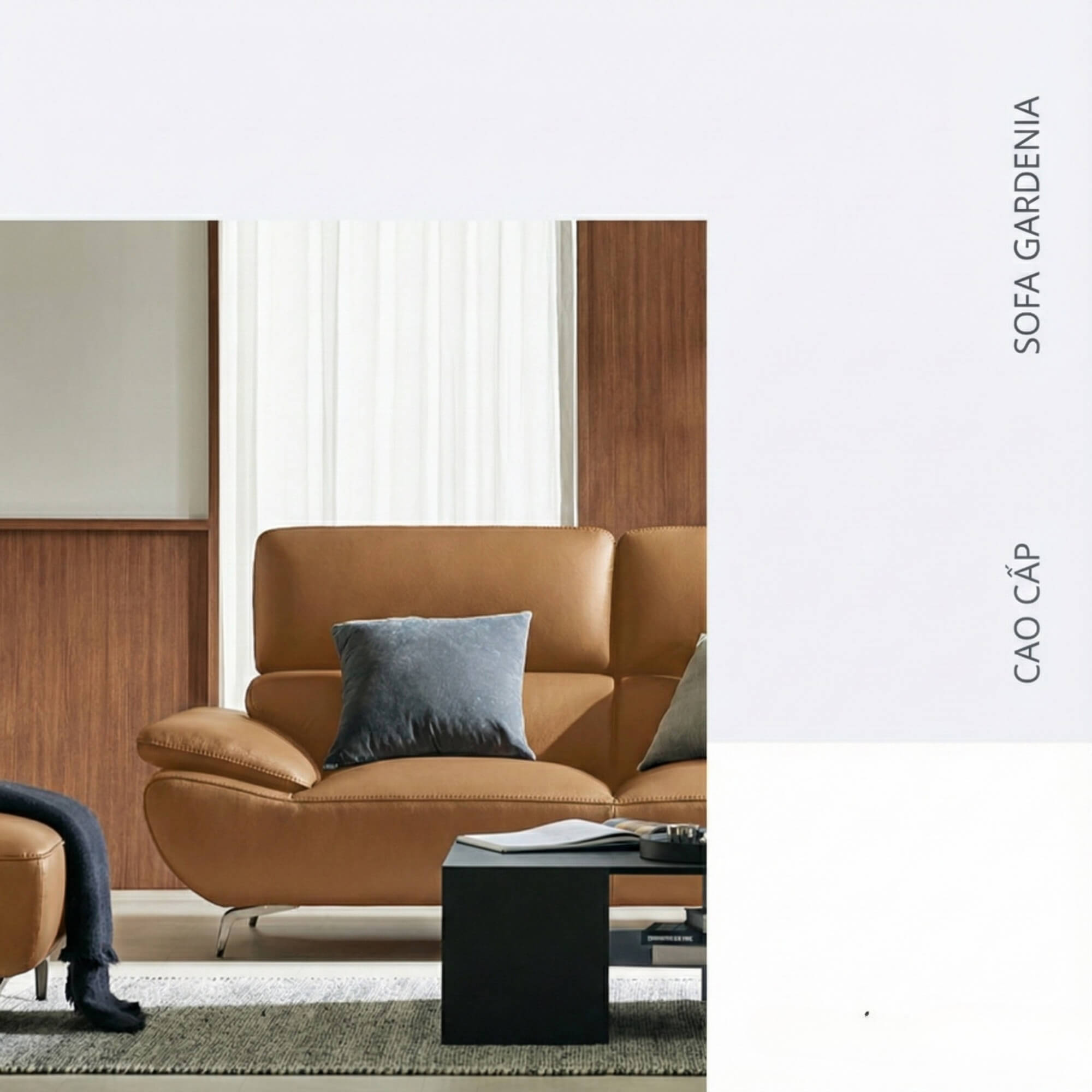 Sofa GARDENIA - Sofa Băng 2 Chỗ Nhỏ Gọn Cho Phòng Khách Mini 