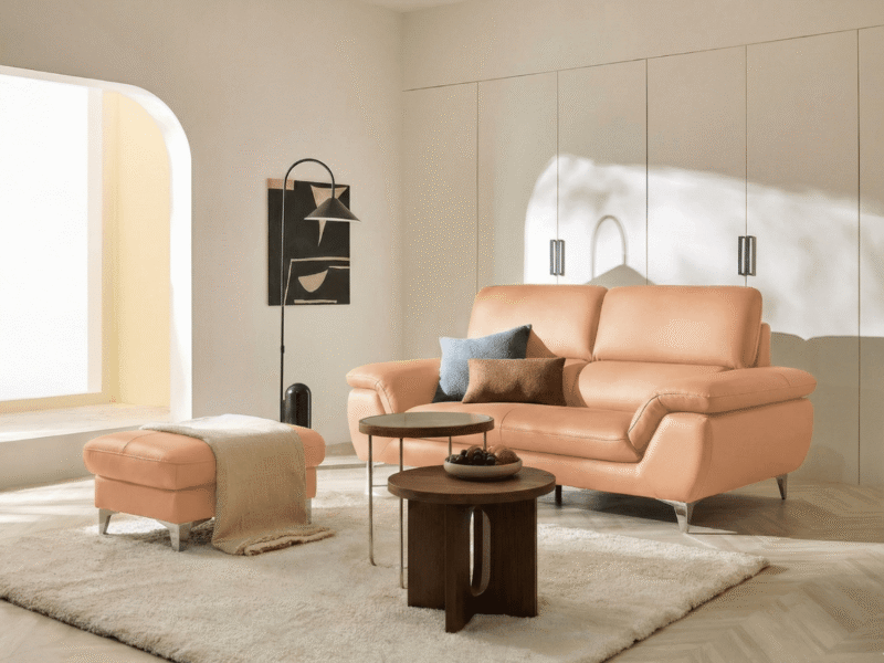 Sofa HEARTWARMING - Sofa Băng 2 Chỗ Bọc Da Ấm Áp Cho Gia Đình
