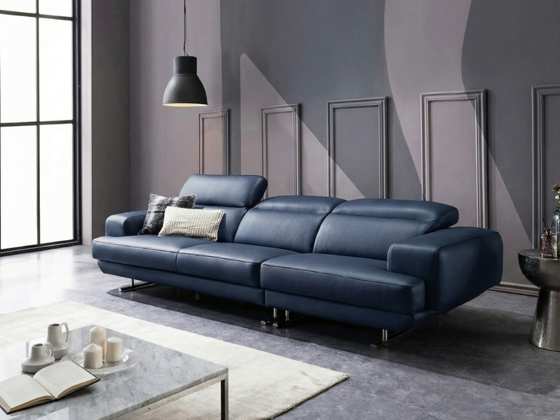 Sofa HEIRLOOM - Sofa Băng Bọc Da Thiết Kế Mạnh Mẽ Có Tựa Đầu Thông Minh