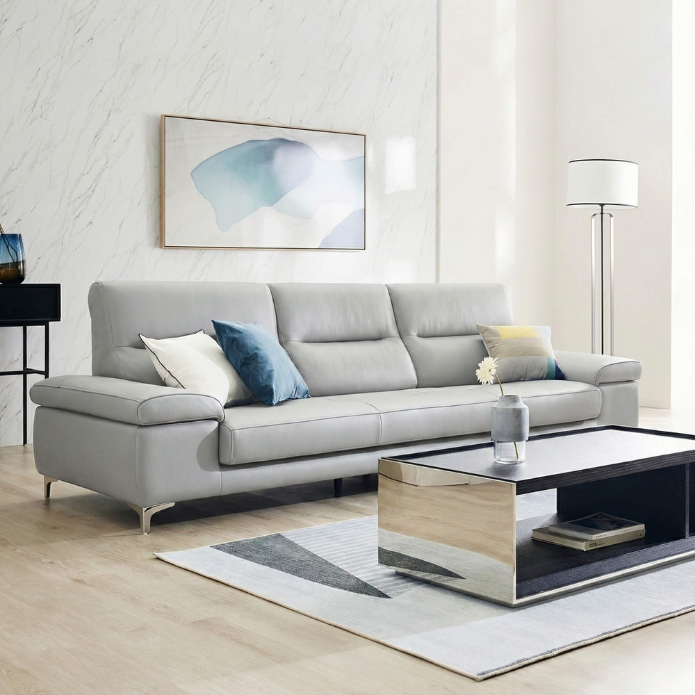 Sofa HOMYN - Sofa Băng Bắc Âu Bọc Da Cao Cấp Tối Giản