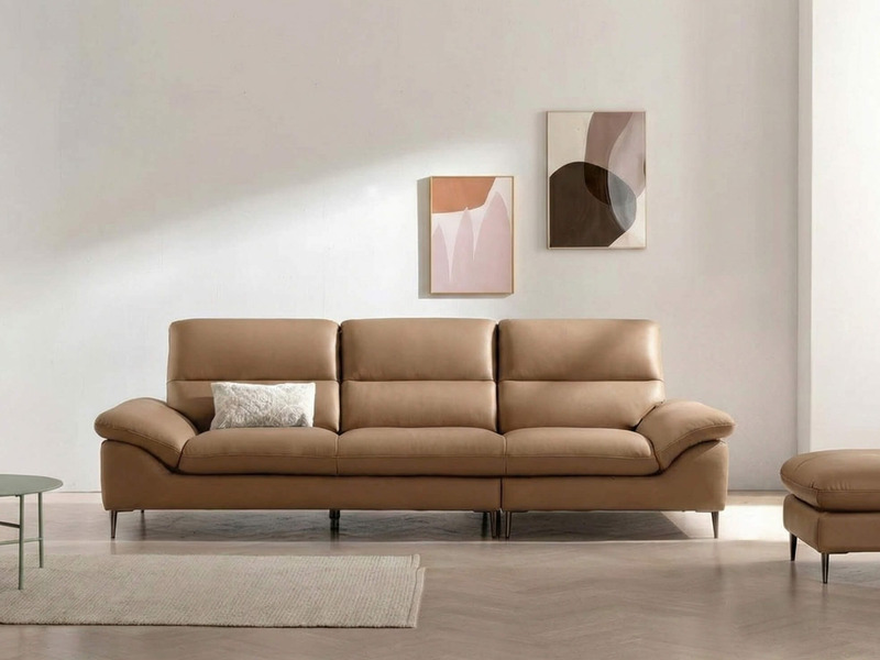 Sofa LIORA – Sofa Băng Hiện Đại Bọc Da Thiết Kế Đệm Lưng Êm Ái (Hàng Order)
