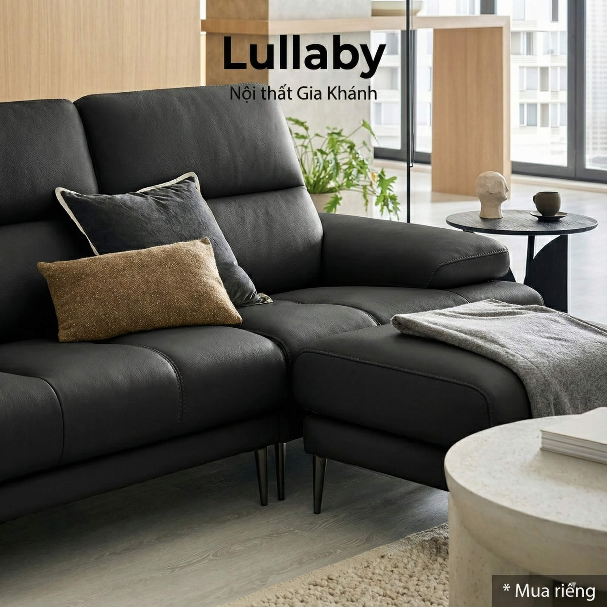 Sofa LULLABY - Sofa Băng Hiện Đại Thiết Kế Tay Bệt Nghỉ Ngơi 