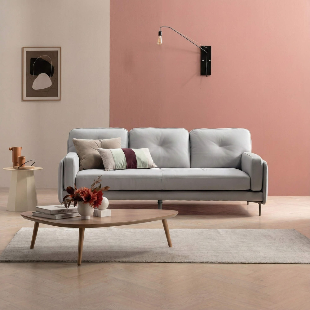 Sofa LUMI - Sofa Da Hiện Đại Thiết Kế Thanh Mảnh Cho Phòng Khách Tinh Tế