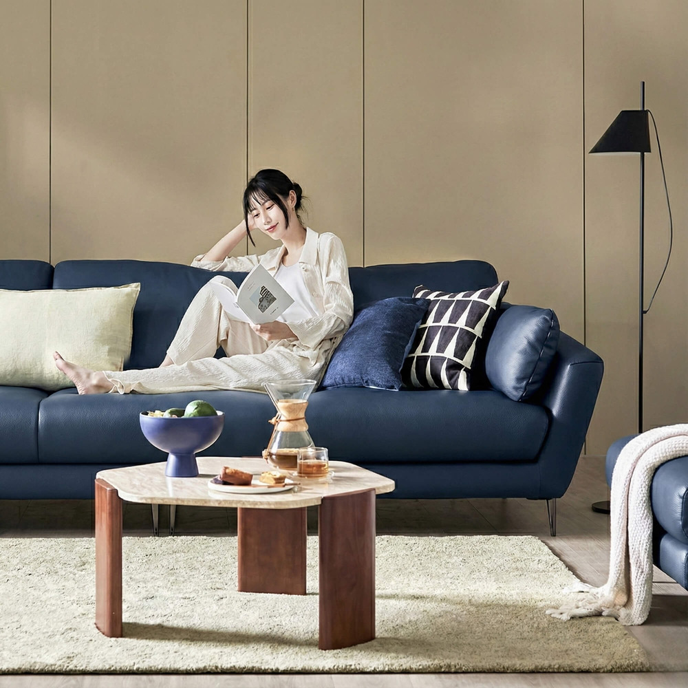 Sofa MELLOWAY - Sofa Băng Bọc Da Sang Trọng Cho Phòng Khách Hiện Đại