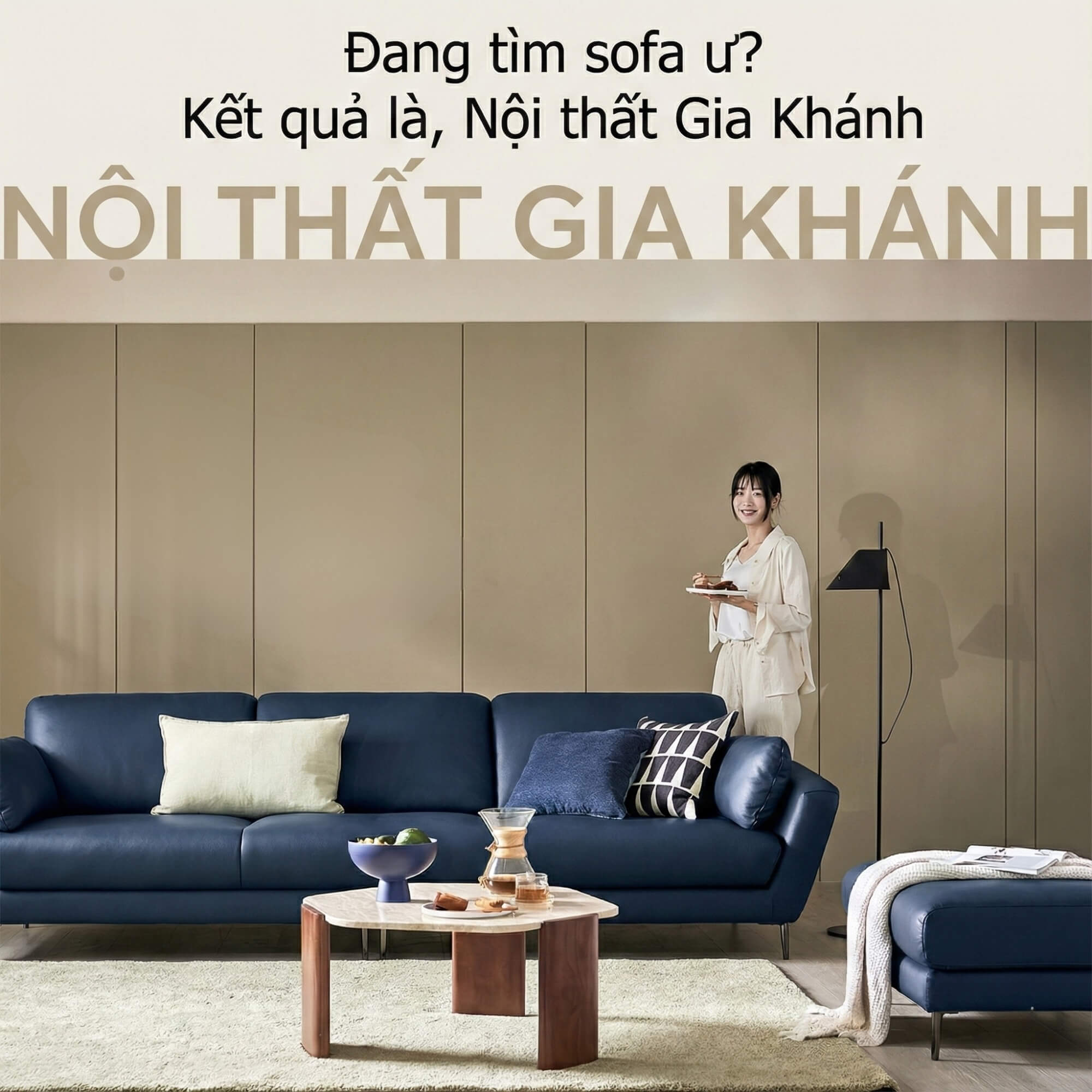 Sofa MELLOWAY - Sofa Băng Bọc Da Sang Trọng Cho Phòng Khách Hiện Đại
