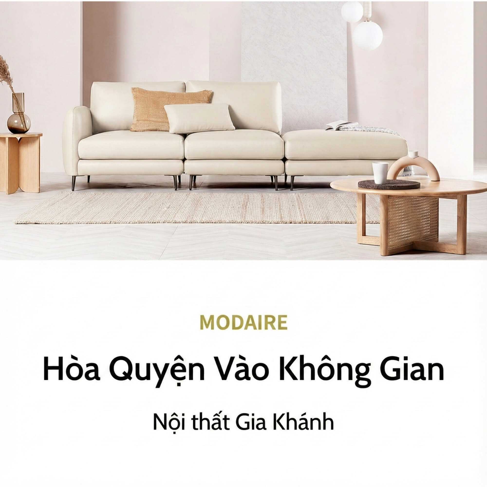 Sofa MODAIRE - Sofa Da Cao Cấp Dạng Mô-đun Linh Hoạt Hiện Đại