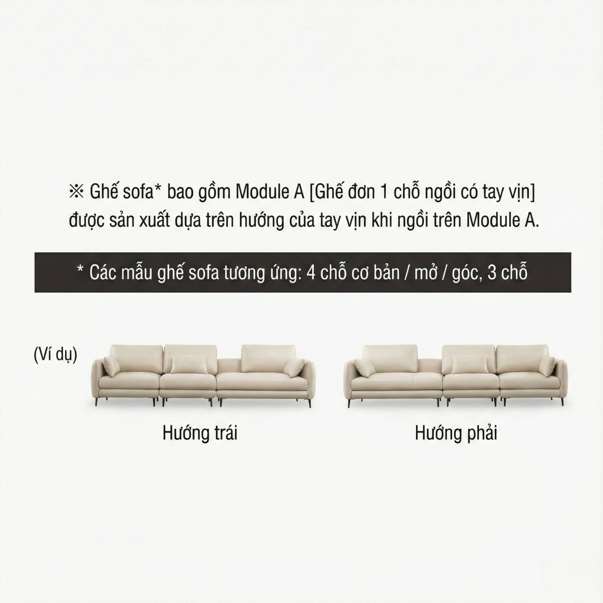 Sofa MODAIRE - Sofa Da Cao Cấp Dạng Mô-đun Linh Hoạt Hiện Đại