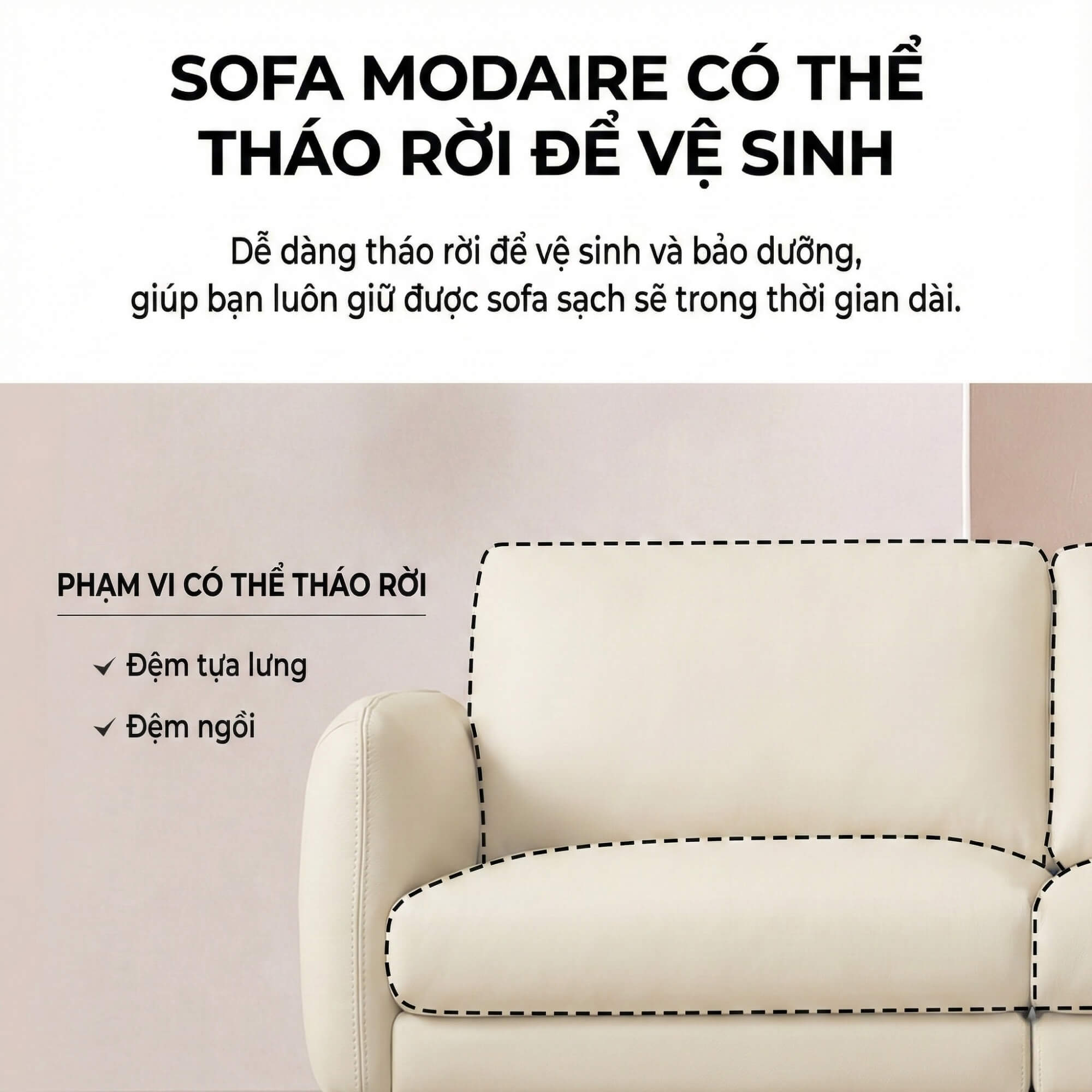 Sofa MODAIRE - Sofa Da Cao Cấp Dạng Mô-đun Linh Hoạt Hiện Đại