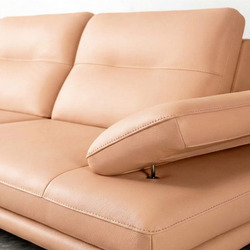 Sofa NERIN – Sofa Góc Bọc Da Cao Cấp Với Tựa Tay Vịn Điều Chỉnh Thông Minh